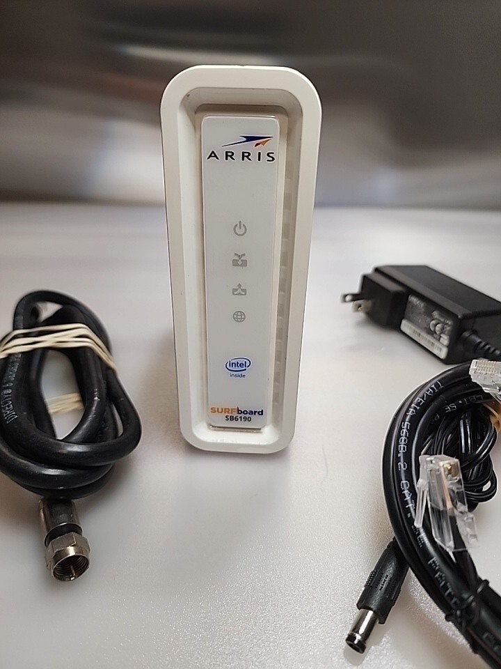 ARRIS Surfboard SB6190-RB DOCSIS 3.0 Cable Modem – No Power Cord