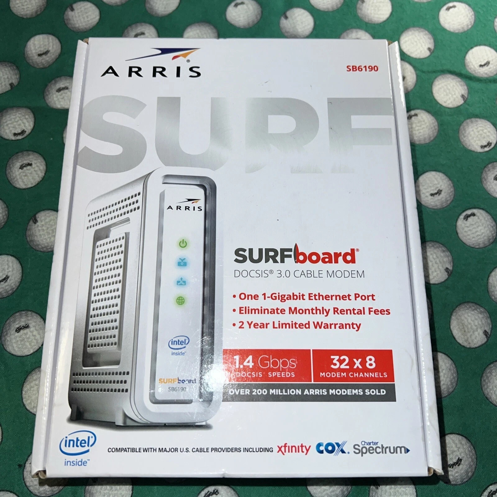 ARRIS SURFboard SB6190 DOCSIS 3.0 32×8 Gigabit Cable Modem Comcast Xfinity