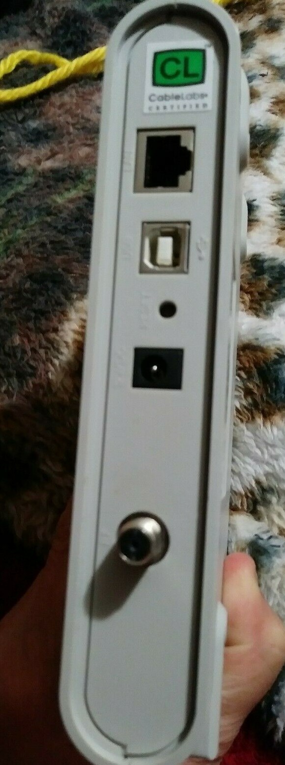 SMART ONE CABLE MODEM MODEL CMX300 WHITE MANUAL INCLUDED PC OR MAC
