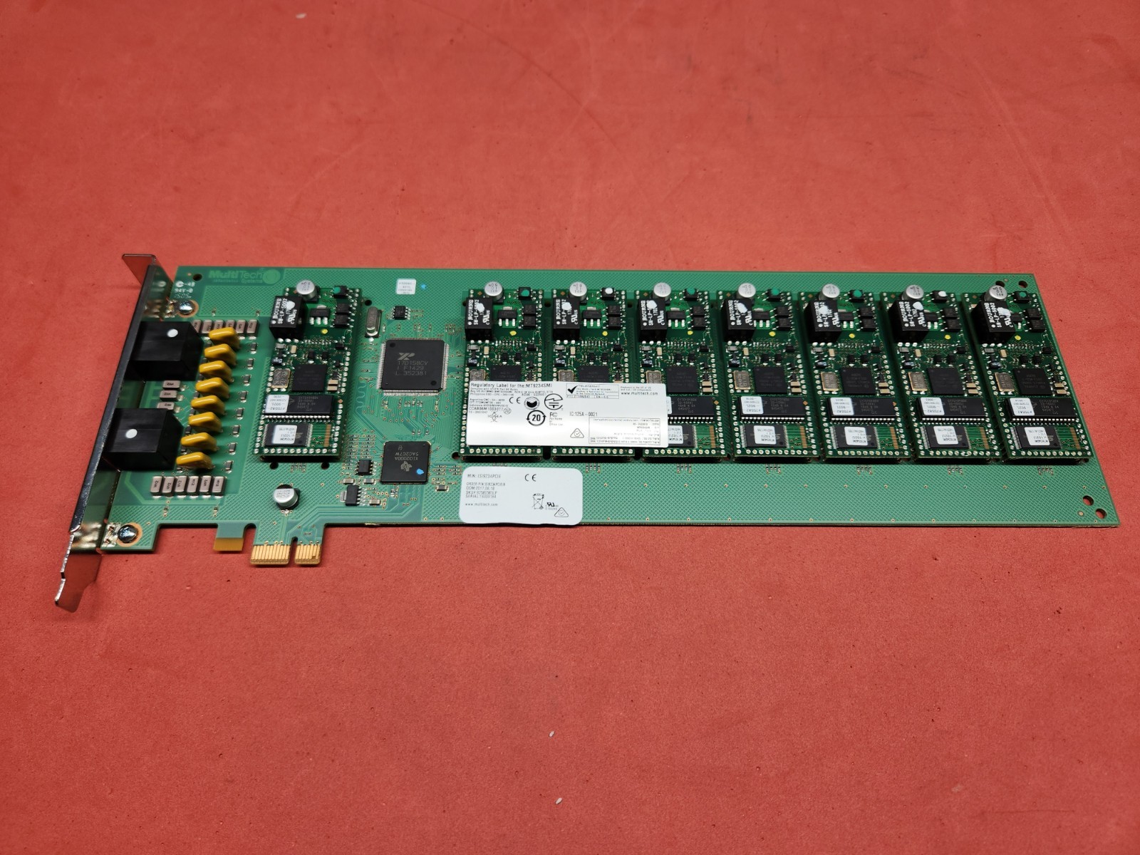 MultiTech ISI9234PCIE/8 MT9234SMI Plug-In Server Card/Fax Modem Card