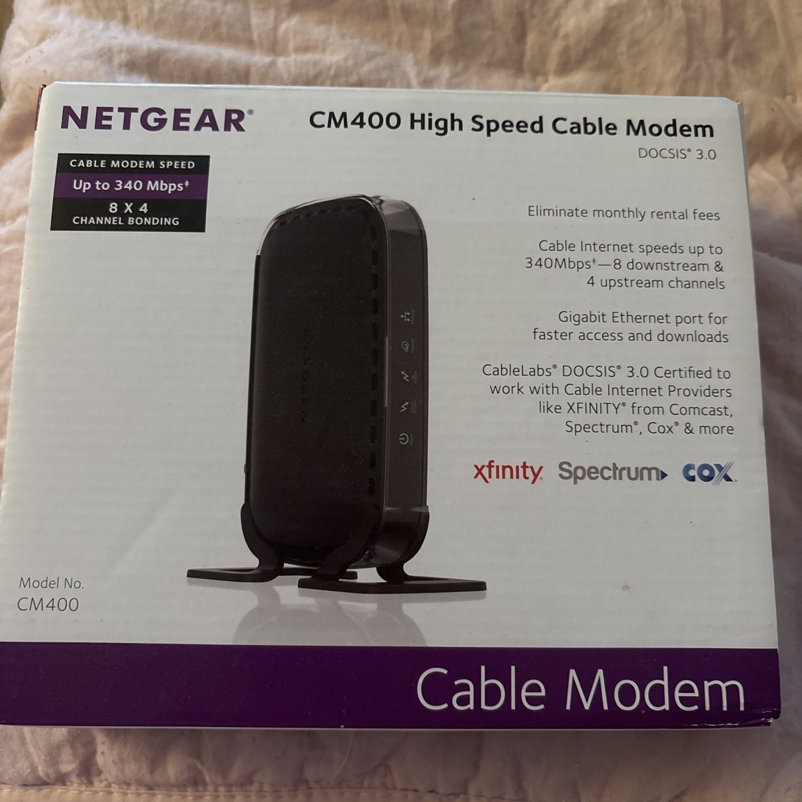 Netgear DOCSIS 30 (CM400-100NAS) 340 Mbps