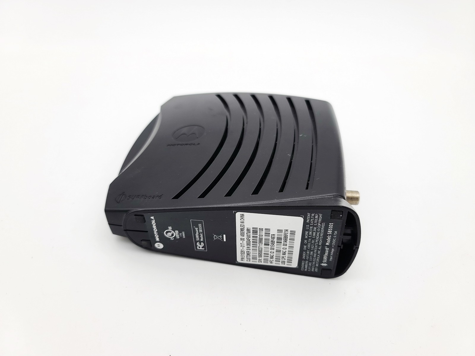MOTOROLA SURFBOARD SB5101 DOCSIS 2.0 CABLE MODEM 10/100 ETHERNET TESTED WORKING