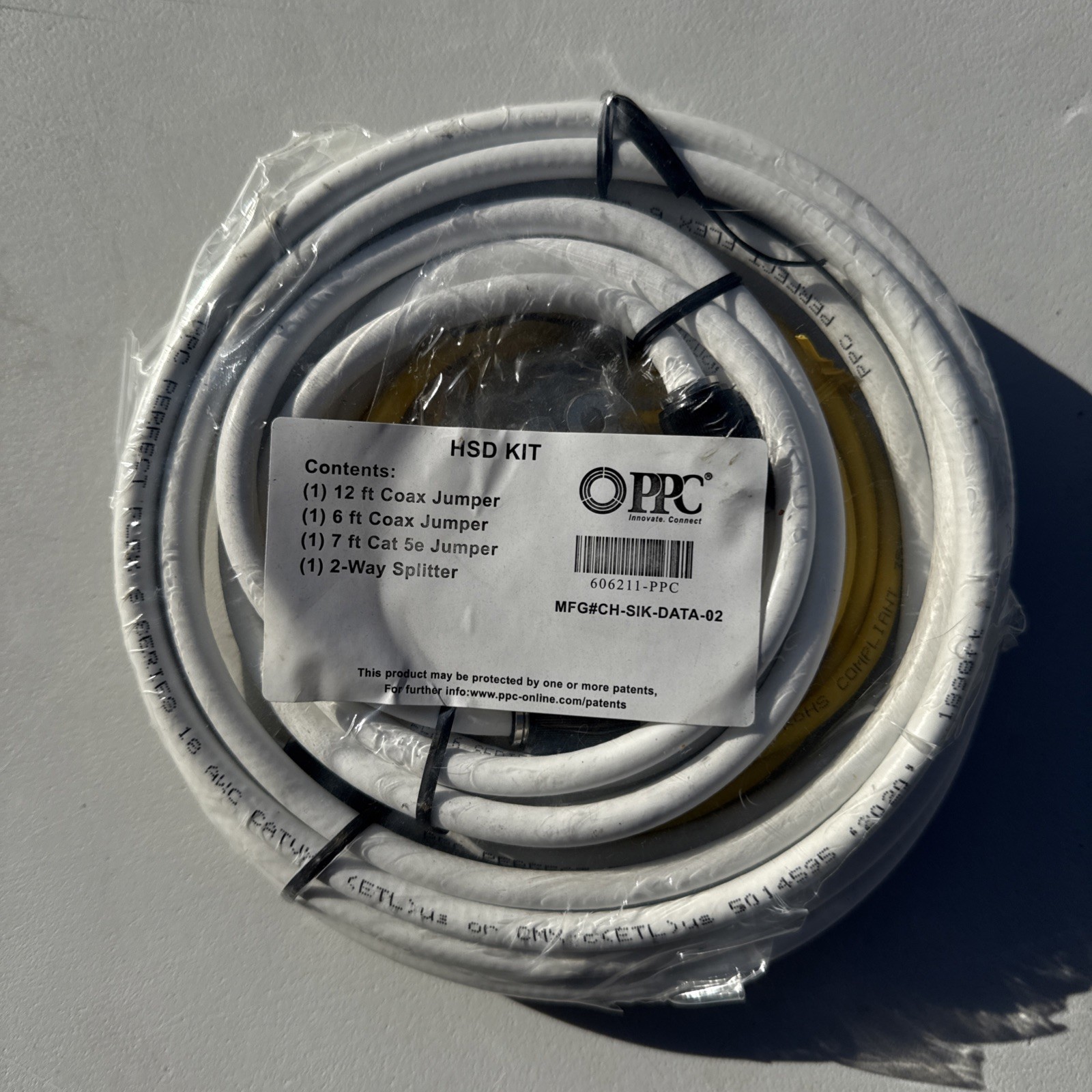 PPC HSD Kit Coax Jumper Size 12-Ft