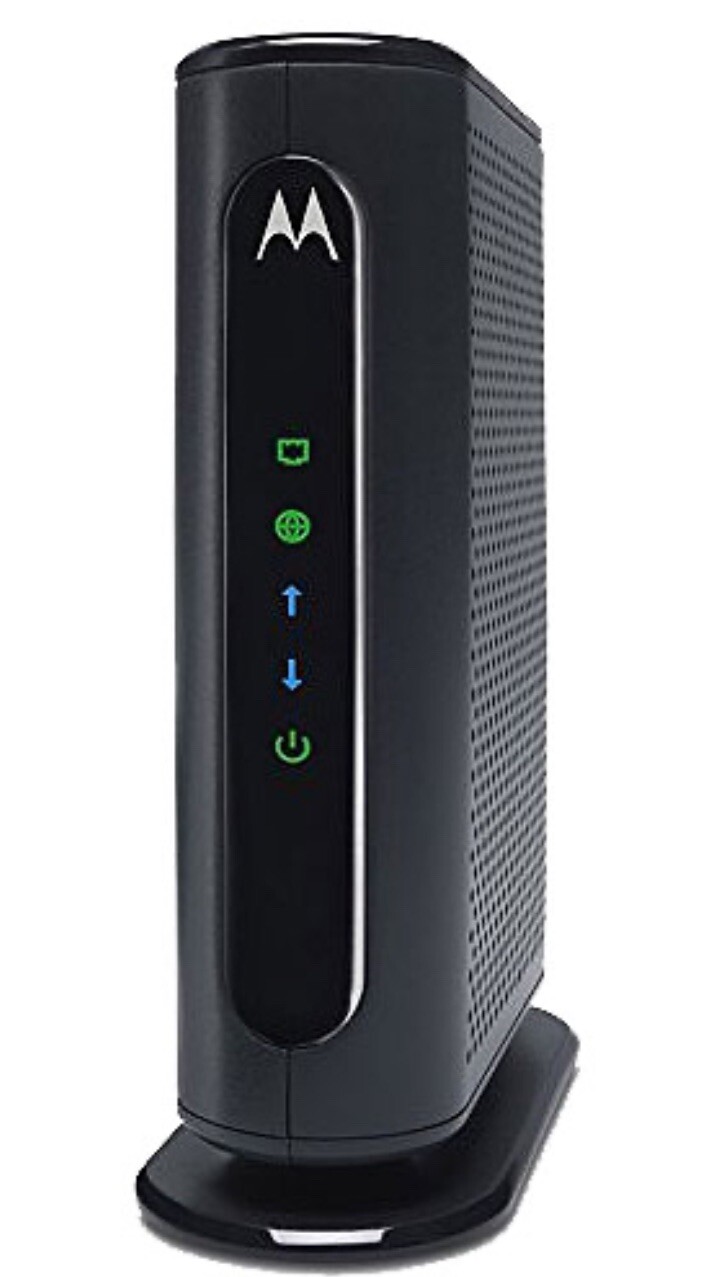 Motorola 8×4 Cable Modem, Model MB 7220, Docsis 3.0 w/ Power Adapter