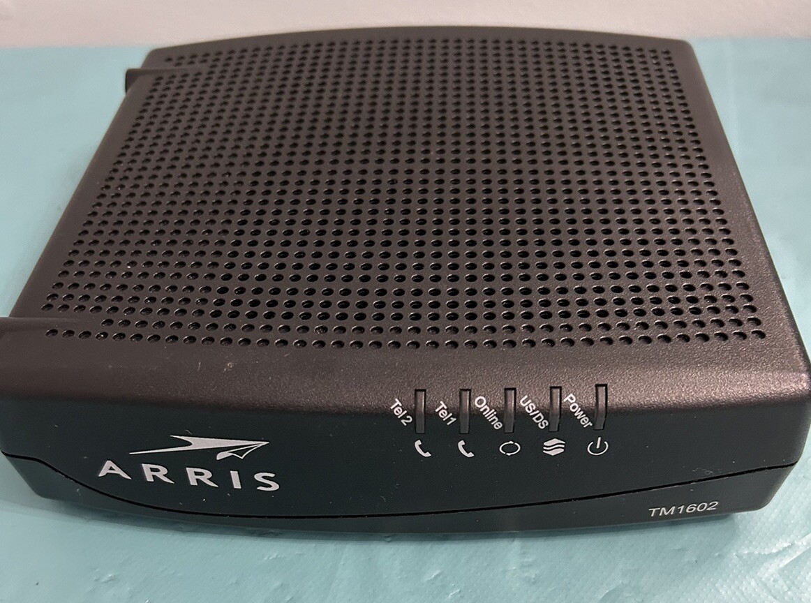 ARRIS TM1602A Cable Modem DOCSIS 3.0 Telephone Modem Optimum -Open Box