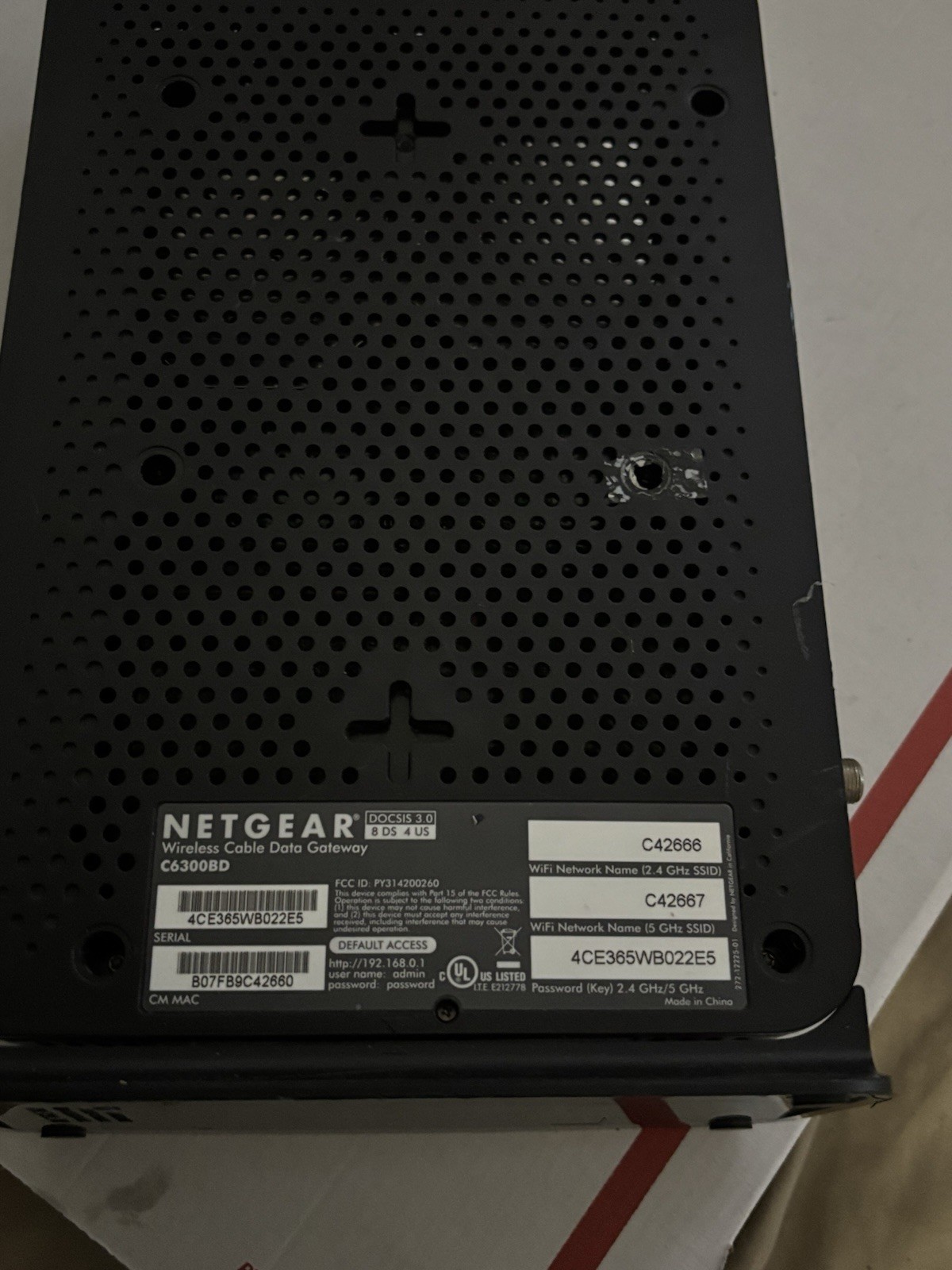 The NETGEAR AC1900 C6300BD is a cable modem router that provides high-speed