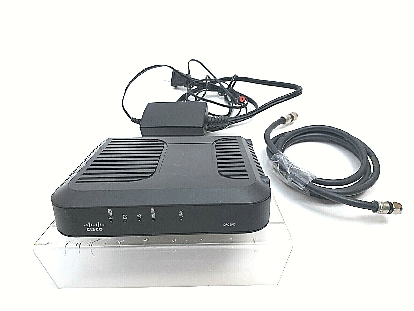 New Cisco Model DPC3010 DOCSIS 3.0 8×4 Cable Modem w/ Adapter
