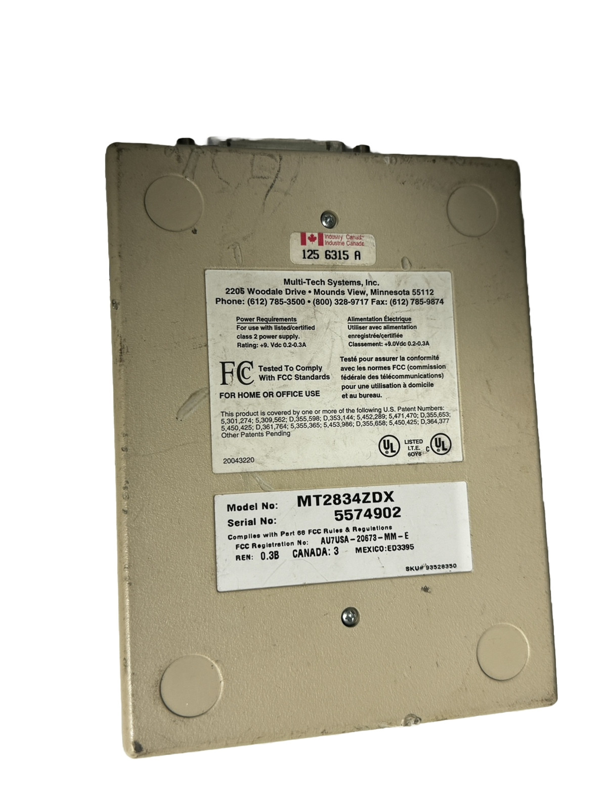 MultiTech MT2834ZDX Modem Multi – TESTED