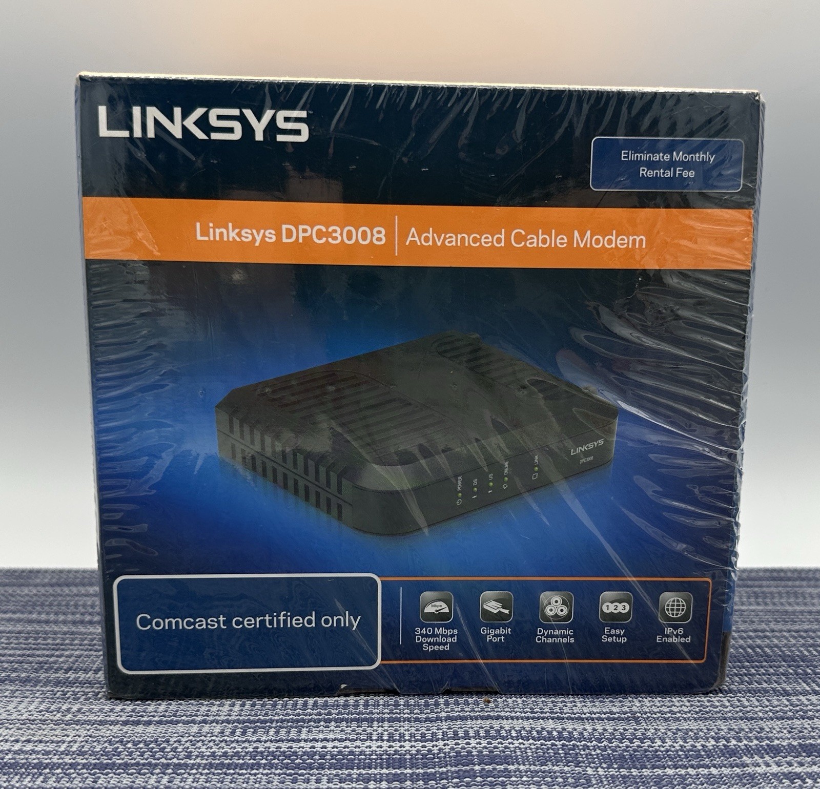 Linksys Cable Modem DOCSIS (DPC3008-CC) 348.16 Mbps NEW Sealed