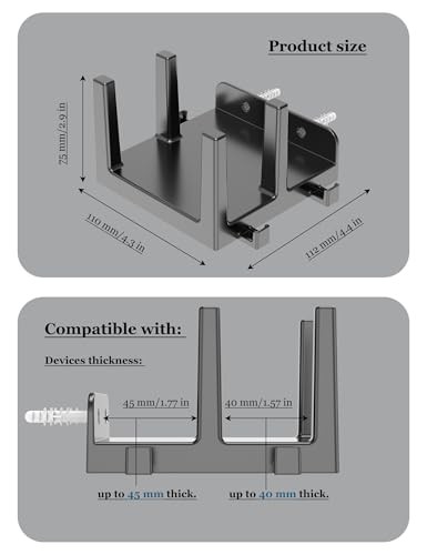 Wall Shelf Organizer for Router, Cable Box, and Small Devices