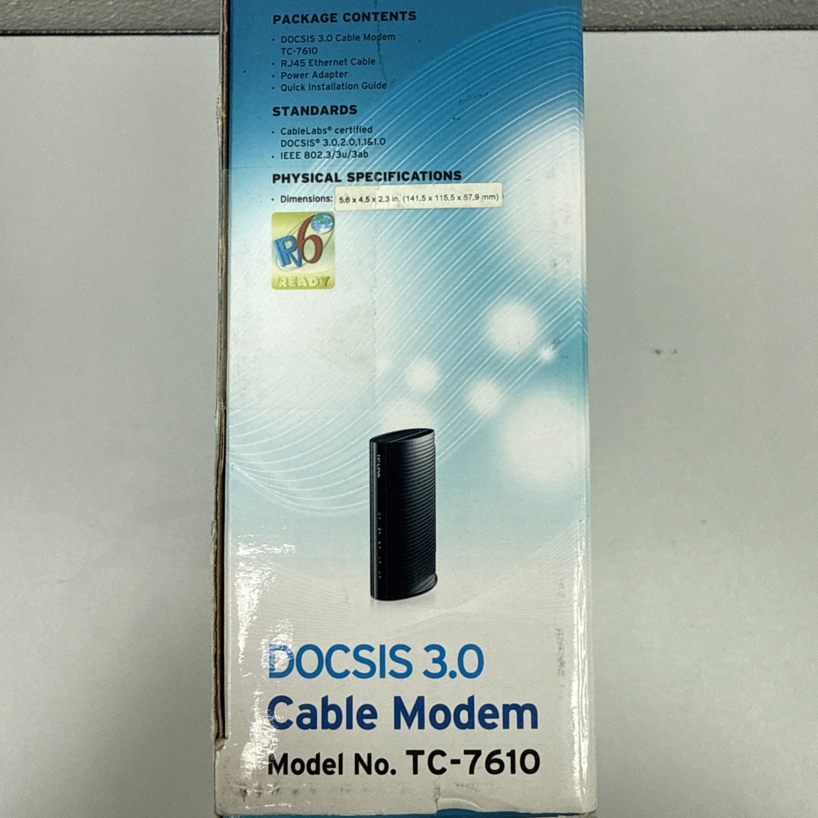 TP-Link Docsis 3.0 Cable Modem 343 Mbps TC-7610 Xfinity NIB