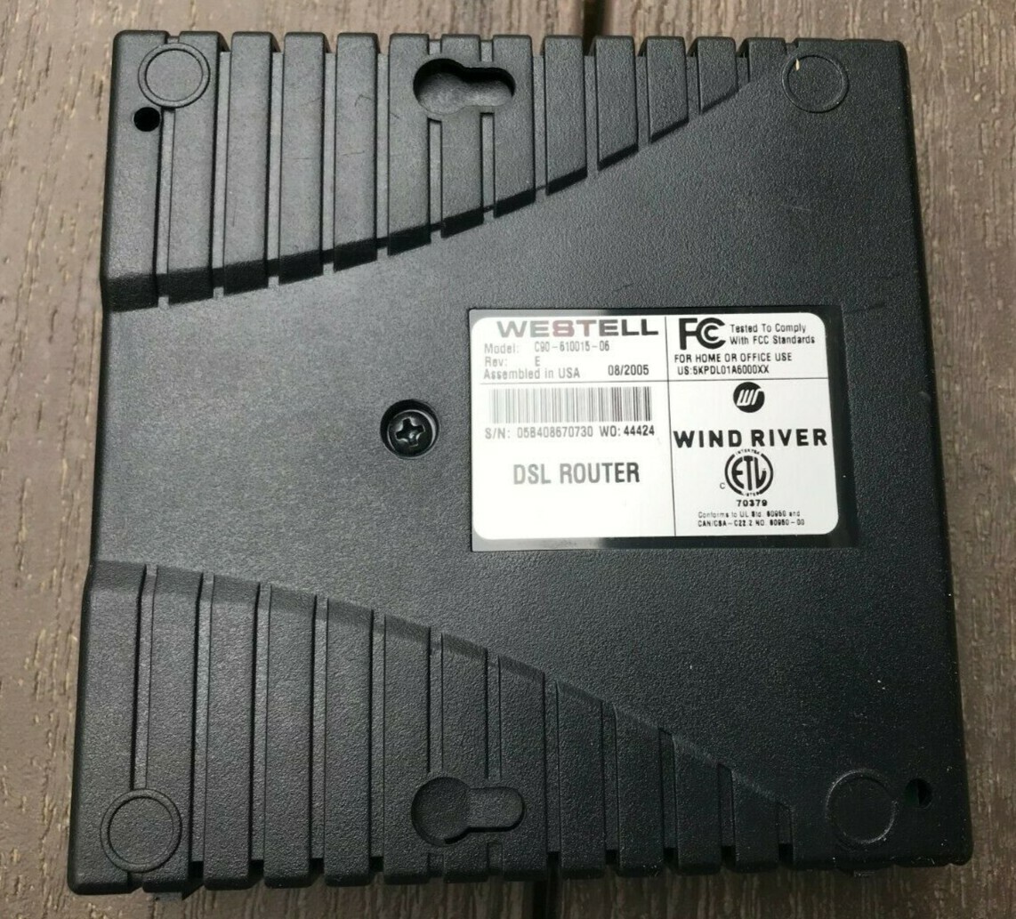 WESTELL 6100 DSL Model C90-610015-06 Rev E 8/2005 w/ Power Supply