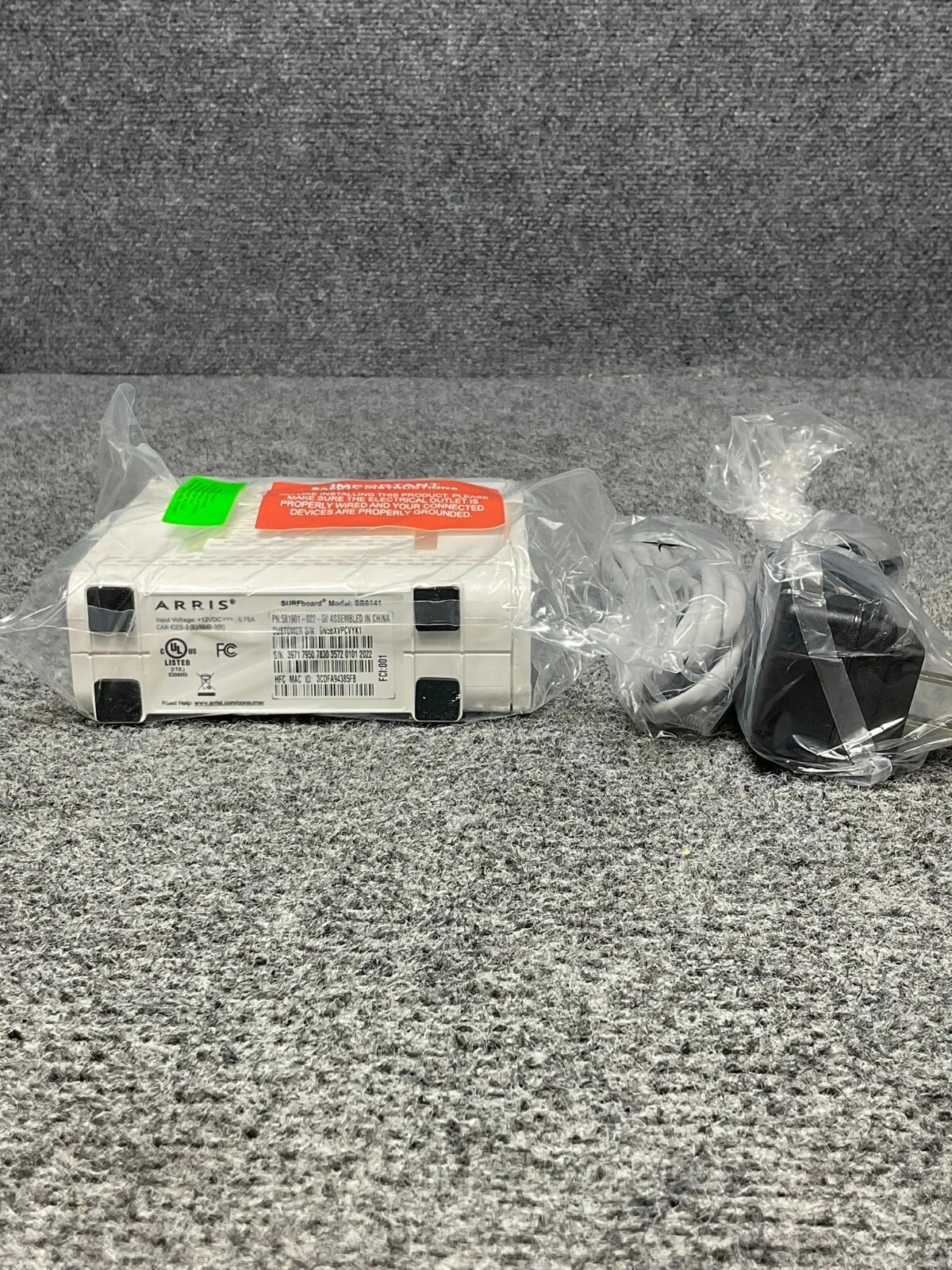 Motorola ARRIS SURFboard SB6141 DOCSIS 3.0 Cable Modem 400 Series Used