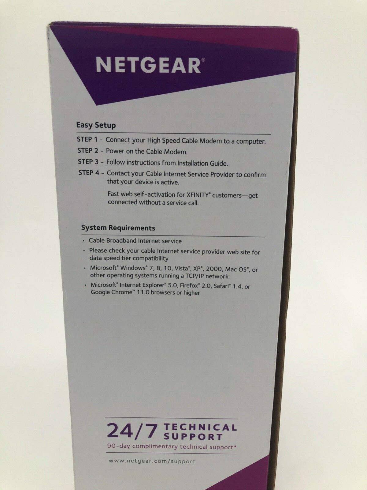 NETGEAR CM500V Cable Modem for Internet & Voice