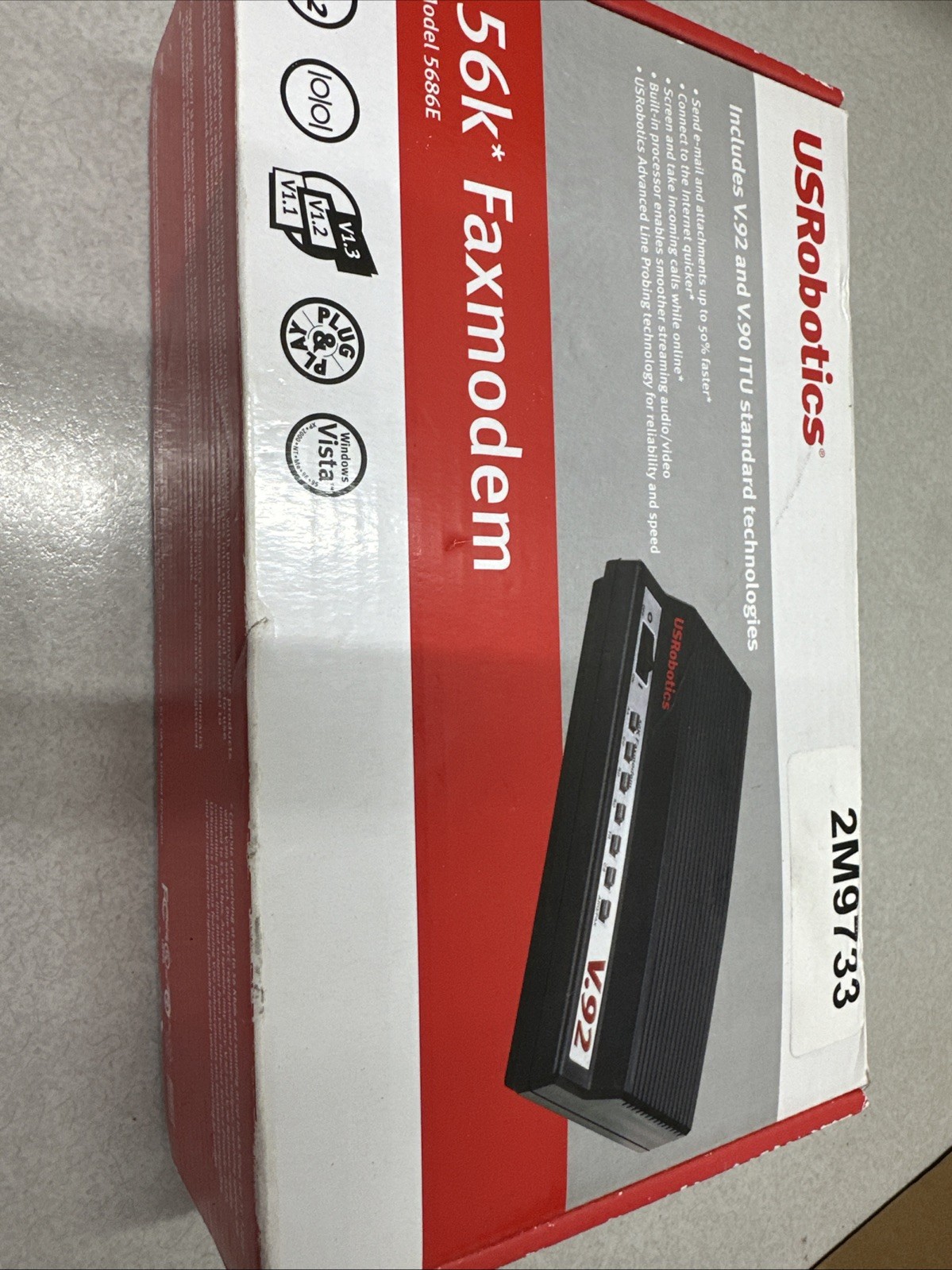 USRobotic 5686G V92 External Faxmodem New One / Used One Console Cable Bin #1