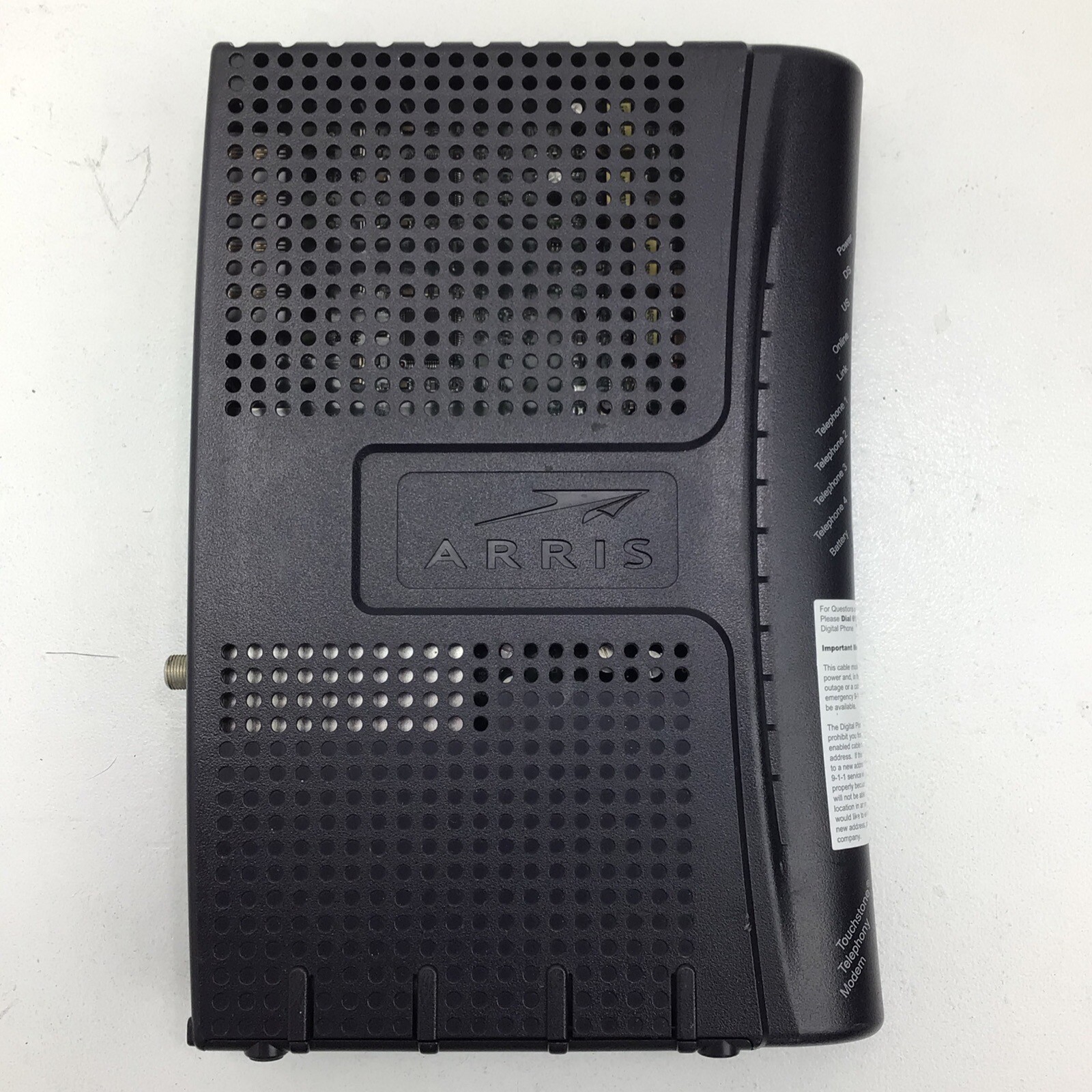 ARRIS TM604G Cable Touchstone Telephony Modem – Model TM604G/CT L1-11