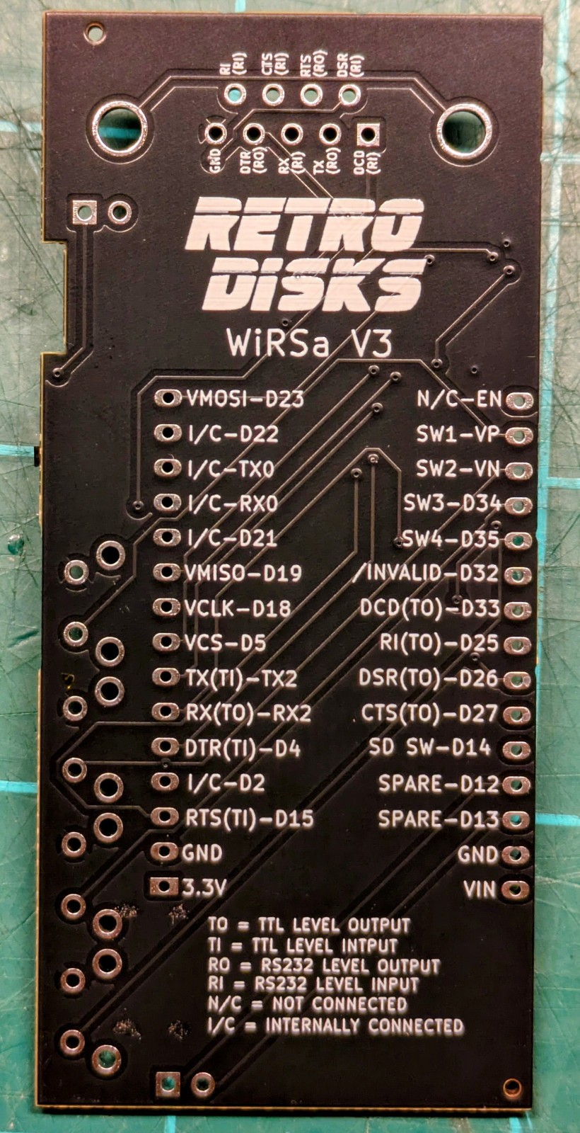 WiRSa v3 Wifi RS232 Serial Modem adapter with SD Reader, SLIP, PPP, Telnet