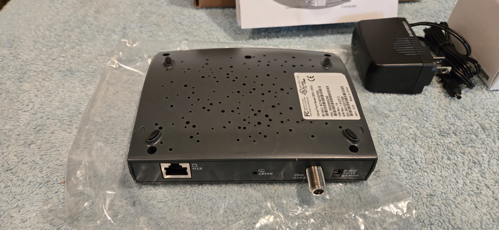 ZyXEL BRG-35503 Cable Modem, DOCSIS 3.0, IPv4 & IPv6 compatible – New Open BOX