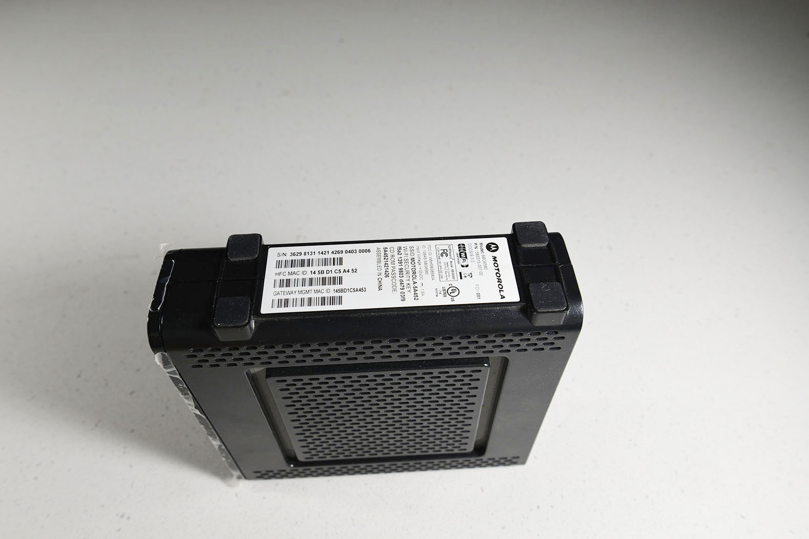 Motorola SBG6580 Arris SURFboard DOCSIS 3.0 Cable Modem N300 Dual Band WiFi