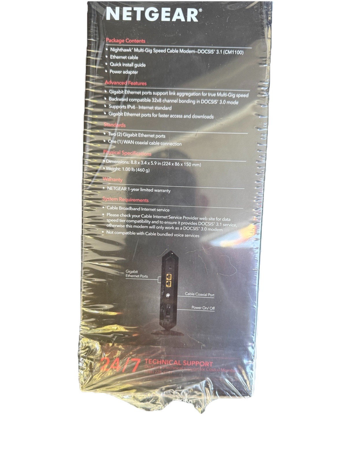 NETGEAR Nighthawk CM1100 DOCSIS 3.1 Multi-Gig Cable Modem Tested Working