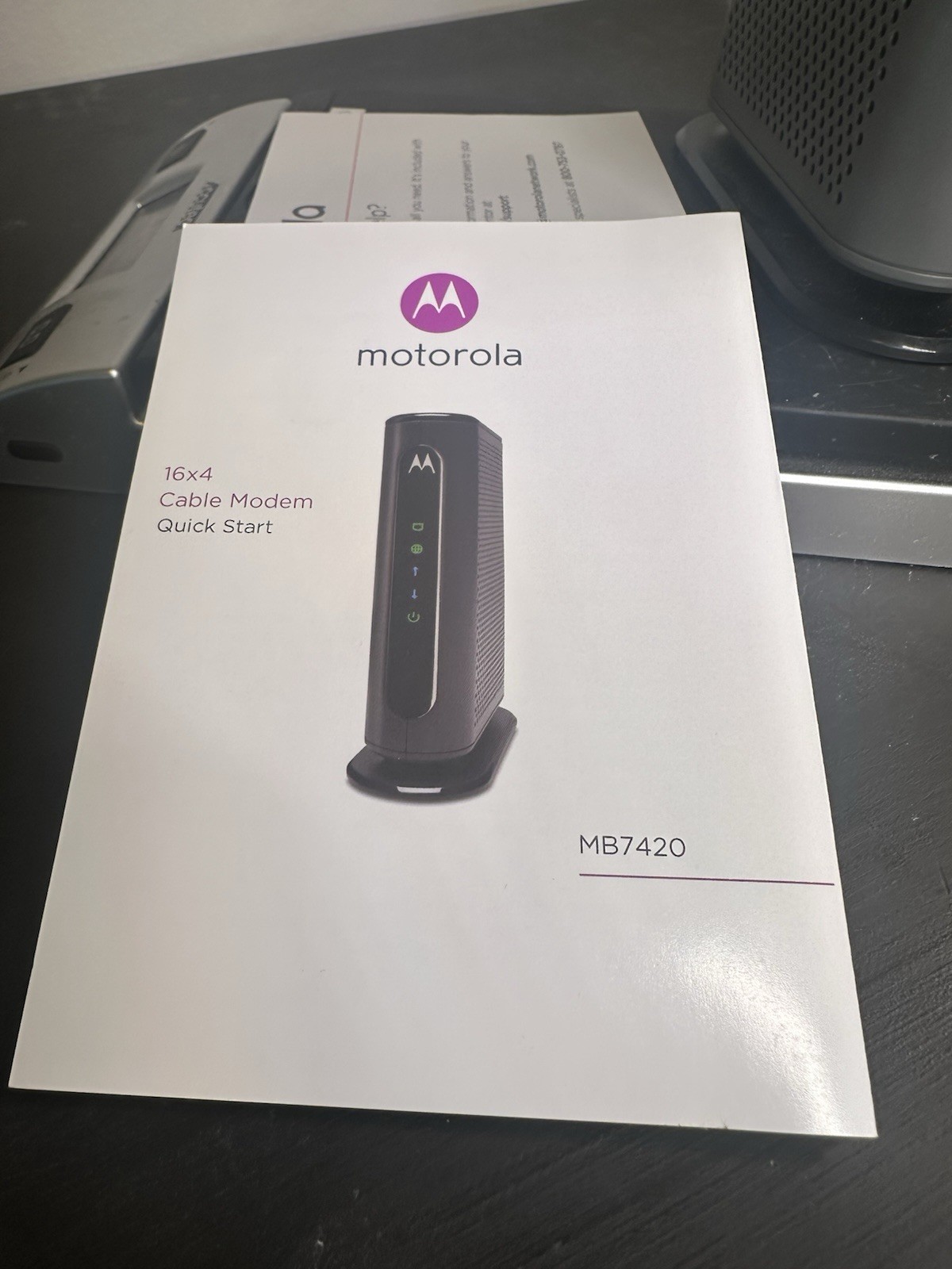Motorola MB7420 – 16×4 Cable Modem – 686 Mbps – With Power Cord *TESTED*