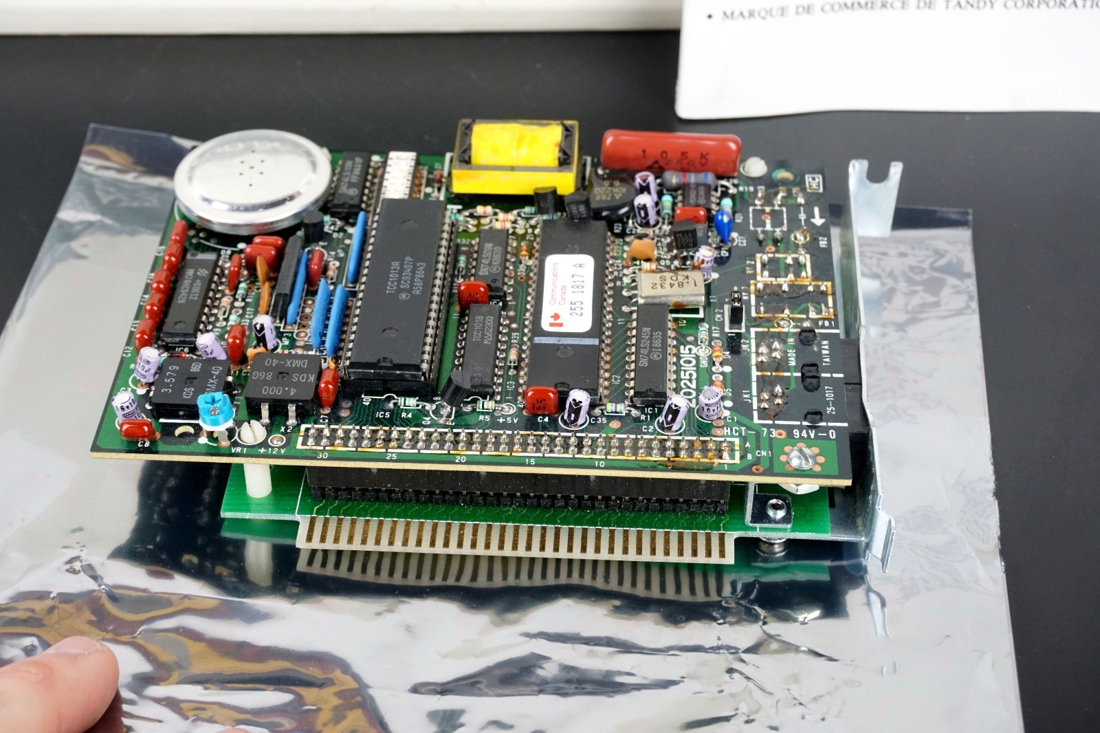 Vintage Tandy TRS 25-1017 300 Baud Modem Internal PCB Board Boxed