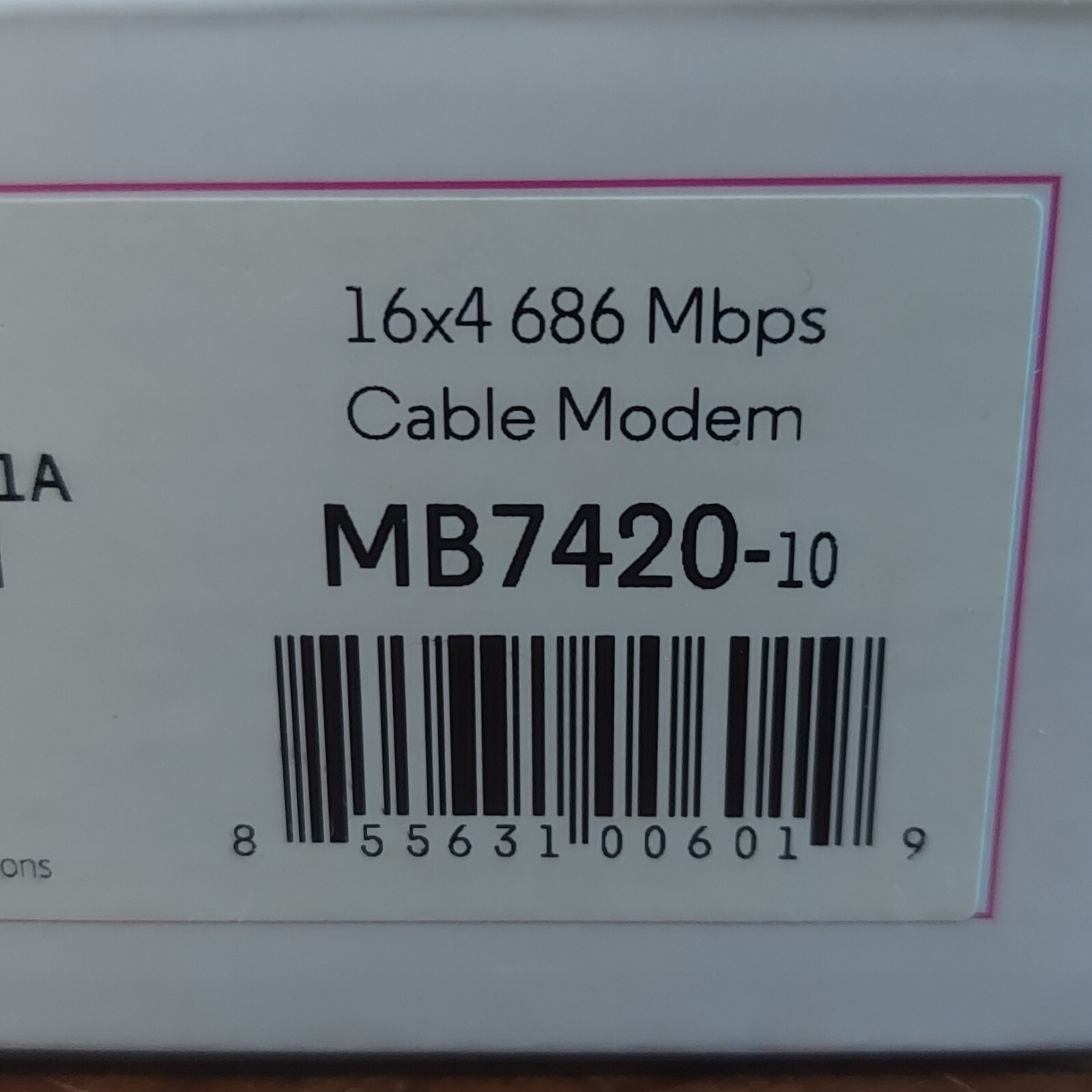 Motorola MB742010 686mbps DOCSIS 3.0 Cable Modem