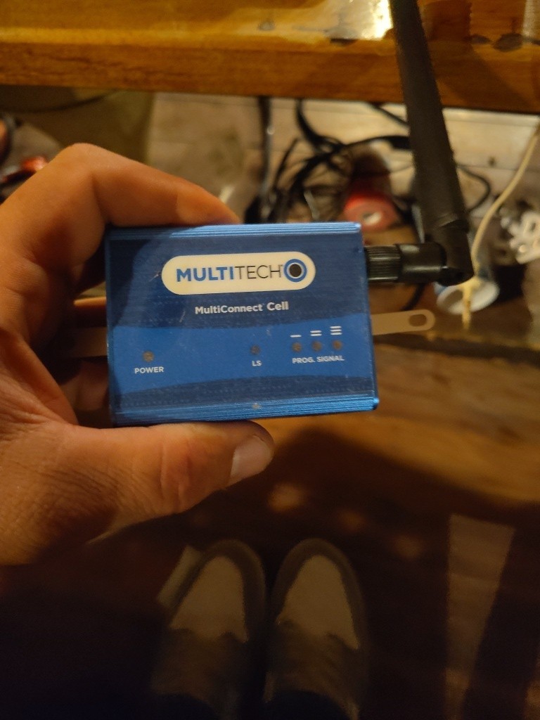 MultiTech MTC-MAT1-B03 MultiConnect Cell – Blue – with Antenna