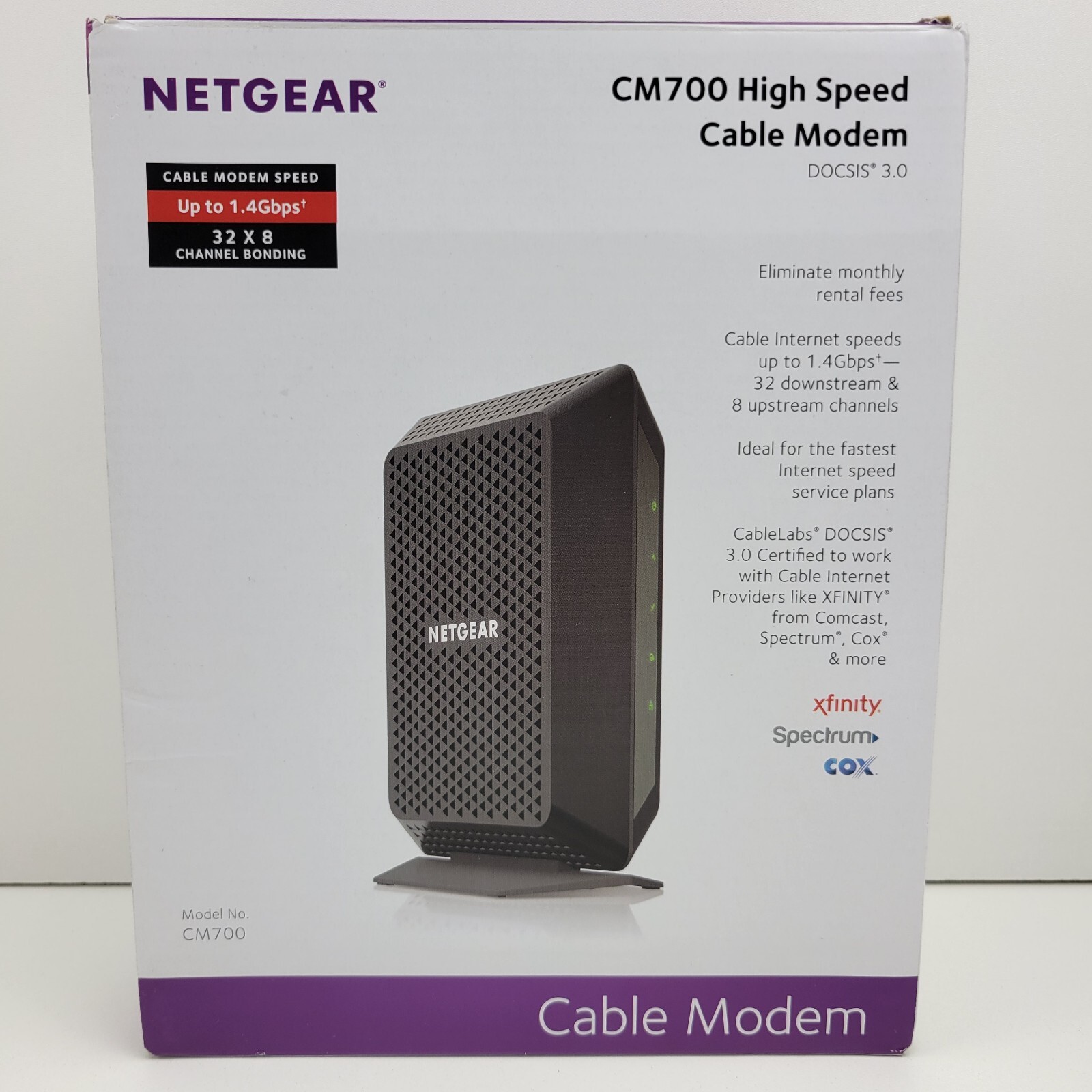 Netgear CM700 Cable Modem High Speed Internet Access DOCSIS 3.0