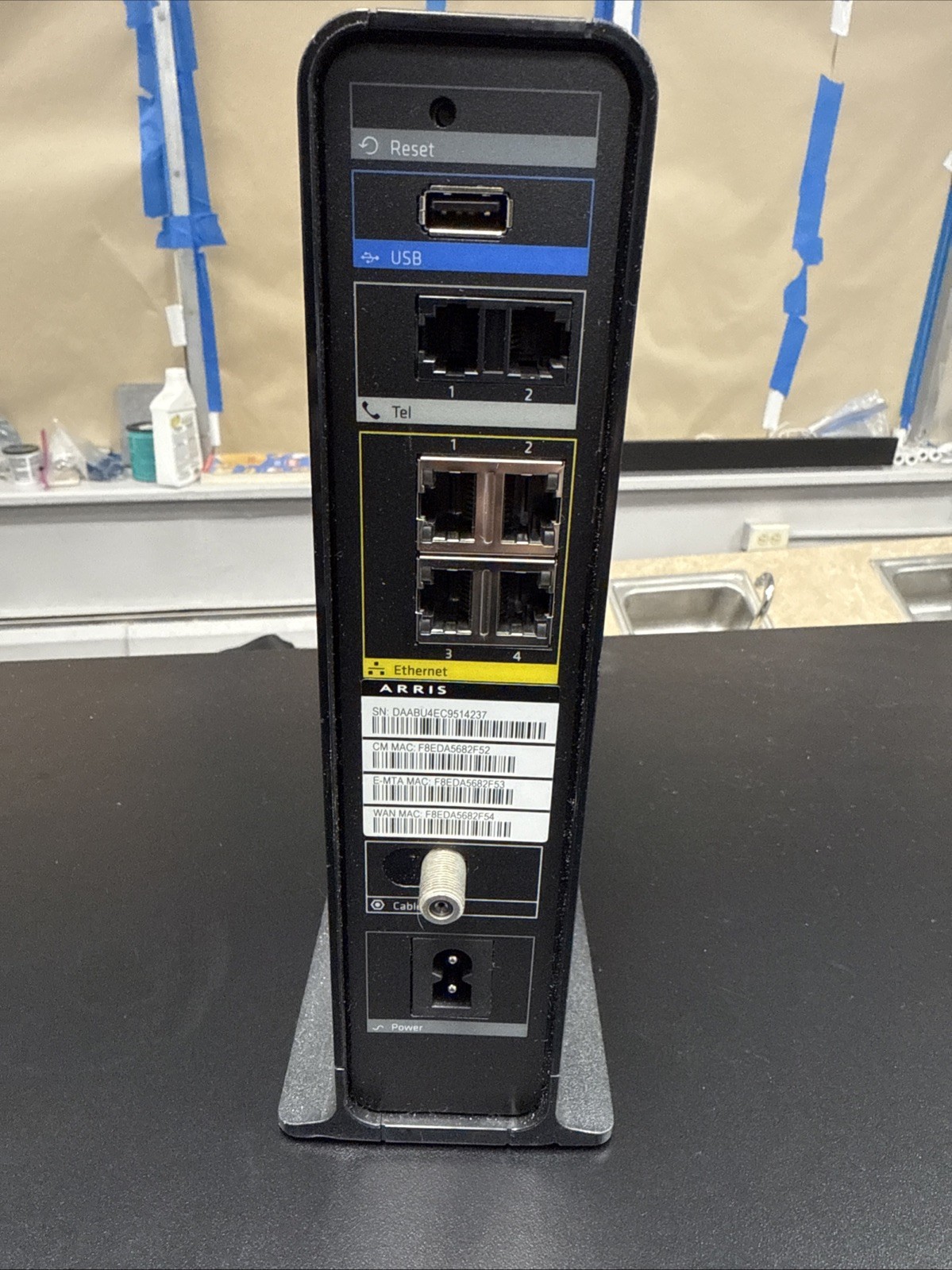 Xfinity Arris Router Model: TG862G/CT