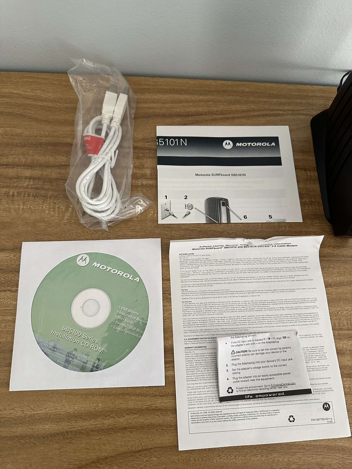 MOTOROLA SURFBOARD CABLE MODEM MODEL SB5101U/SB5101N