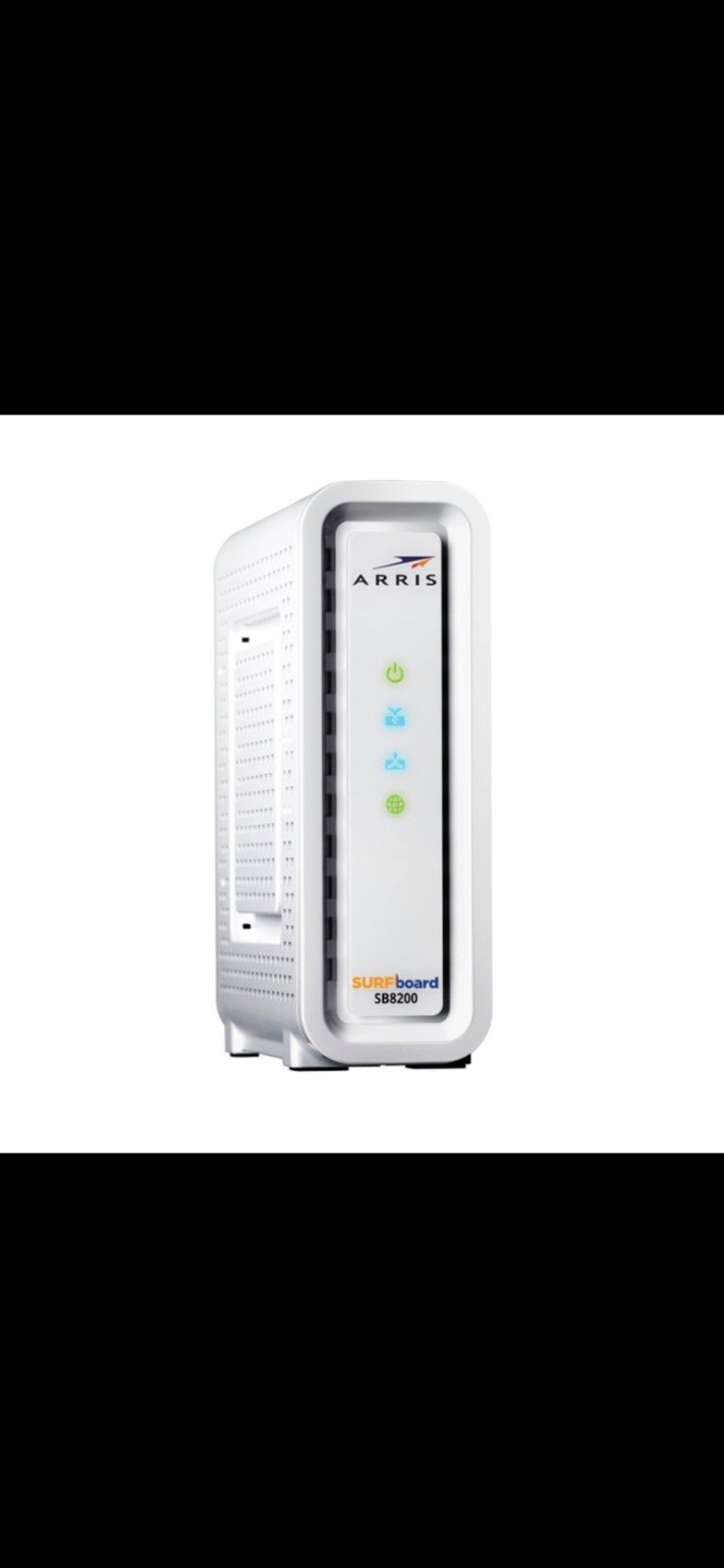 ARRIS SURFboard SB8200 DOCSIS 3.1 Cable Modem White Gigabit Multi-Gig Ports