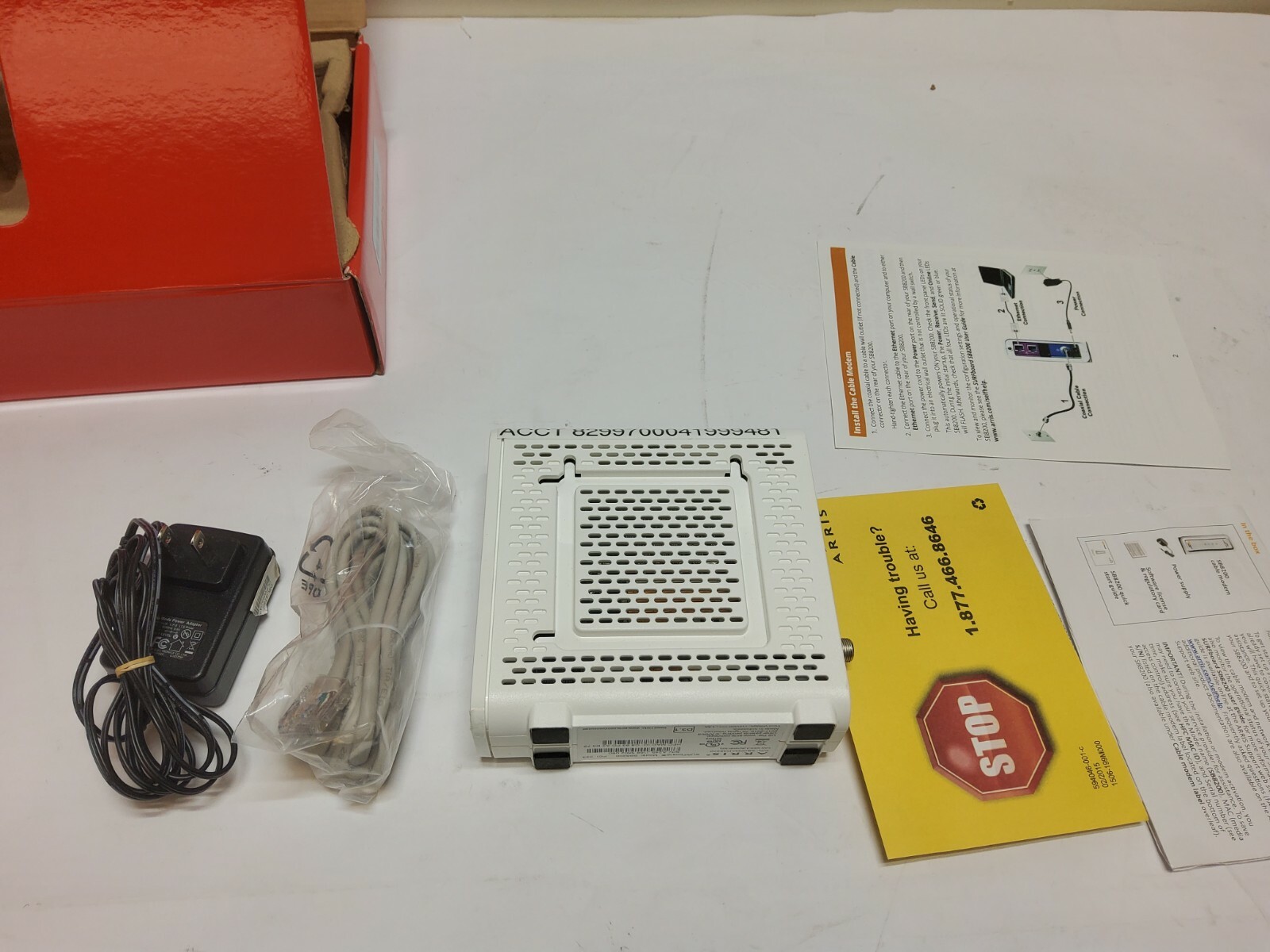ARRIS SURFboard SB8200 DOCSIS 3.1 10 Gbps Cable Modem Dual Gigabit Ethernet Port