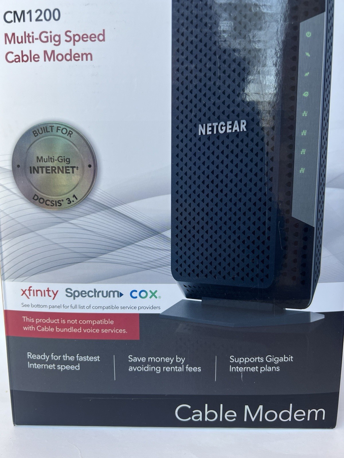 NETGEAR Nighthawk CM1200-100NAS DOCSIS 3.1 Cable Modem