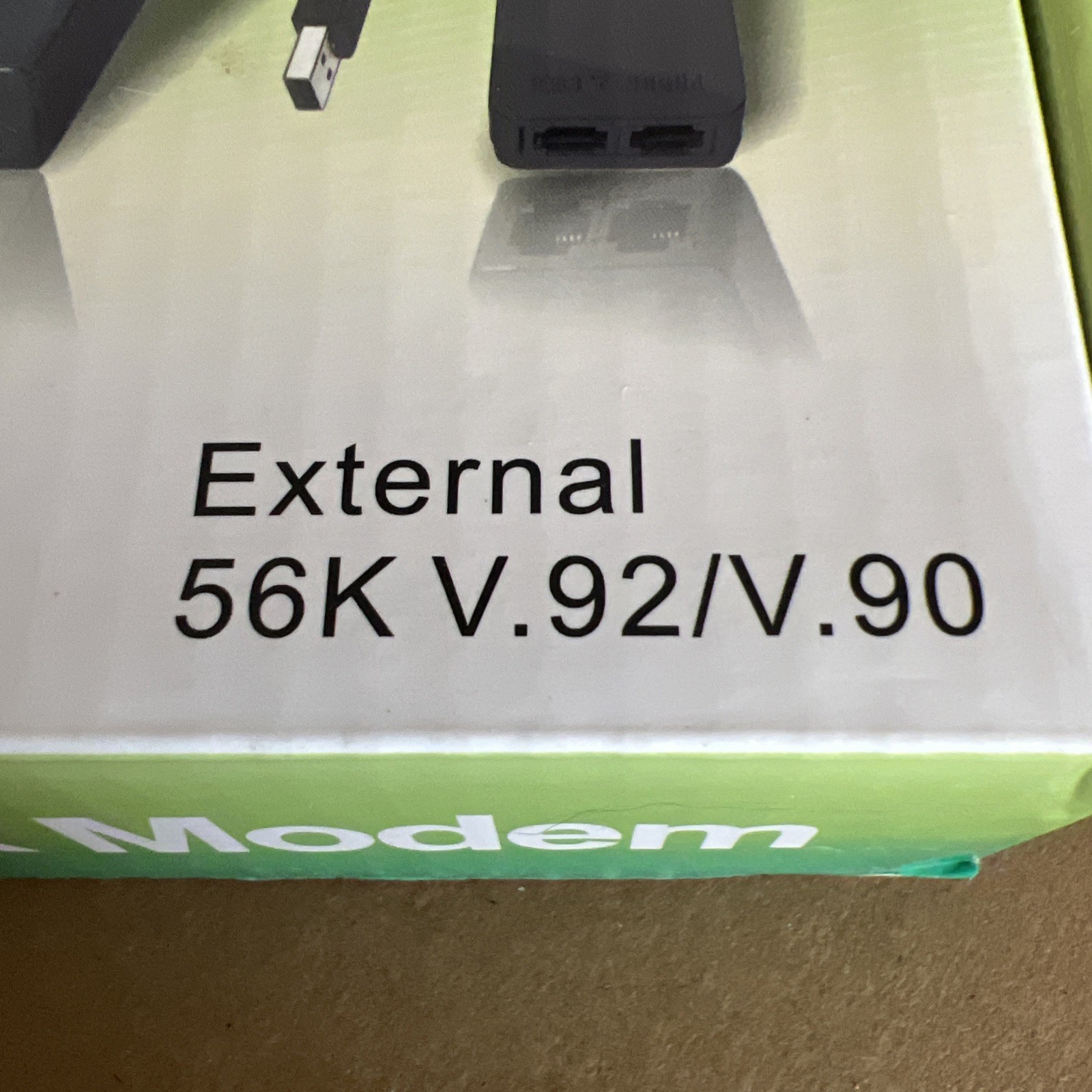 Dual RJ11 Port USB 56K External Dial Up Voice Fax Data Modem, 56K Fax/Modem USA*