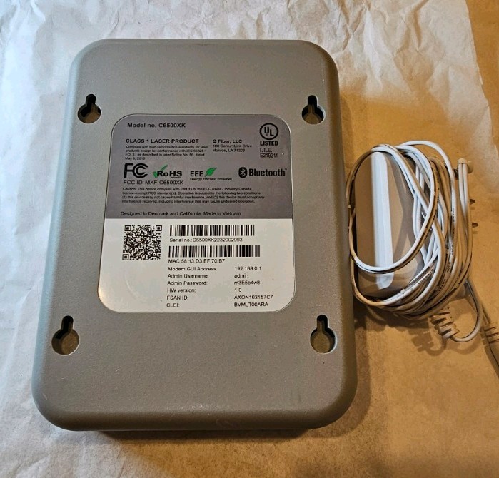 Quantum Fiber Model No. C6500XK