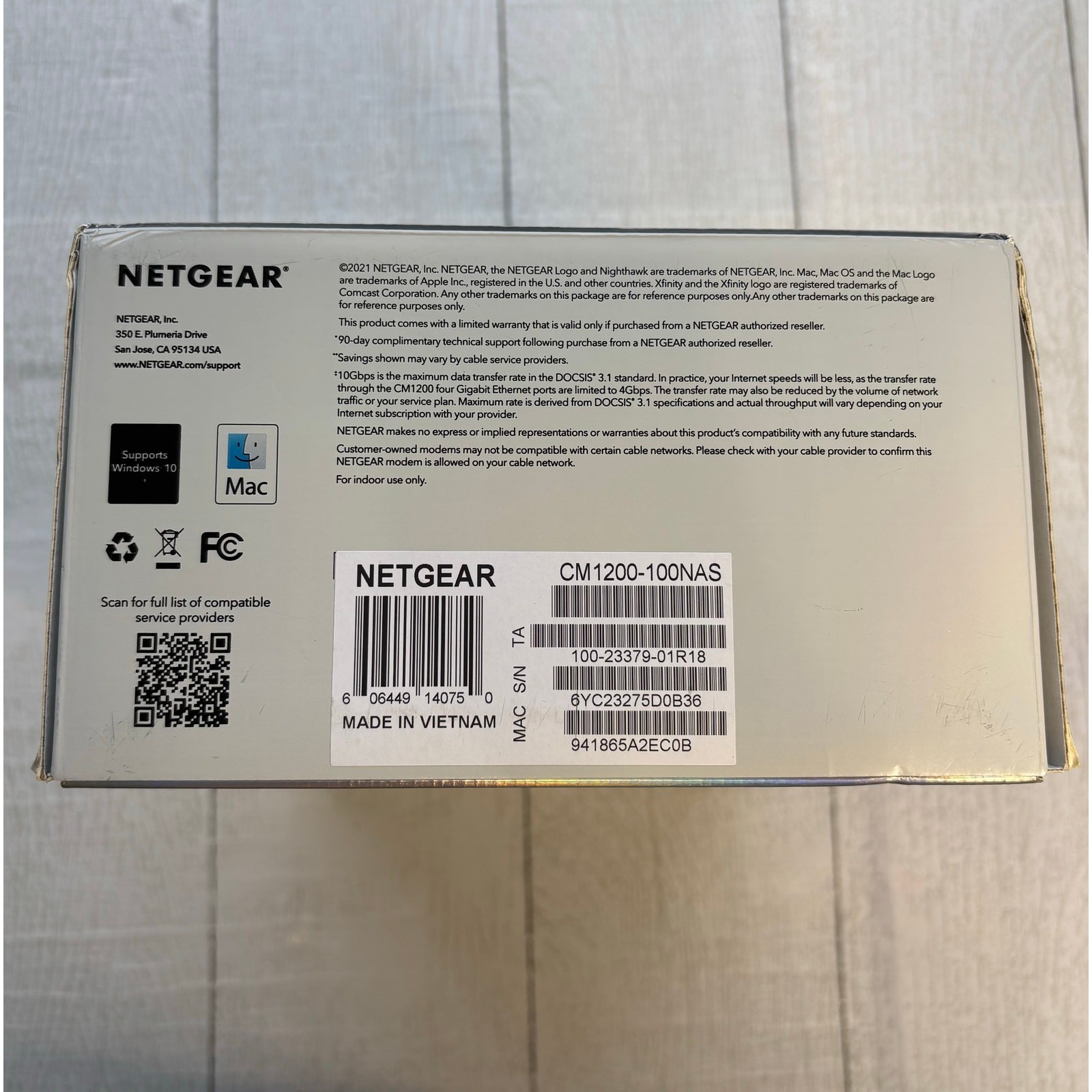 Netgear Nighthawk CM1200 Multi-Gig DOCSIS 3.1 Cable Modem