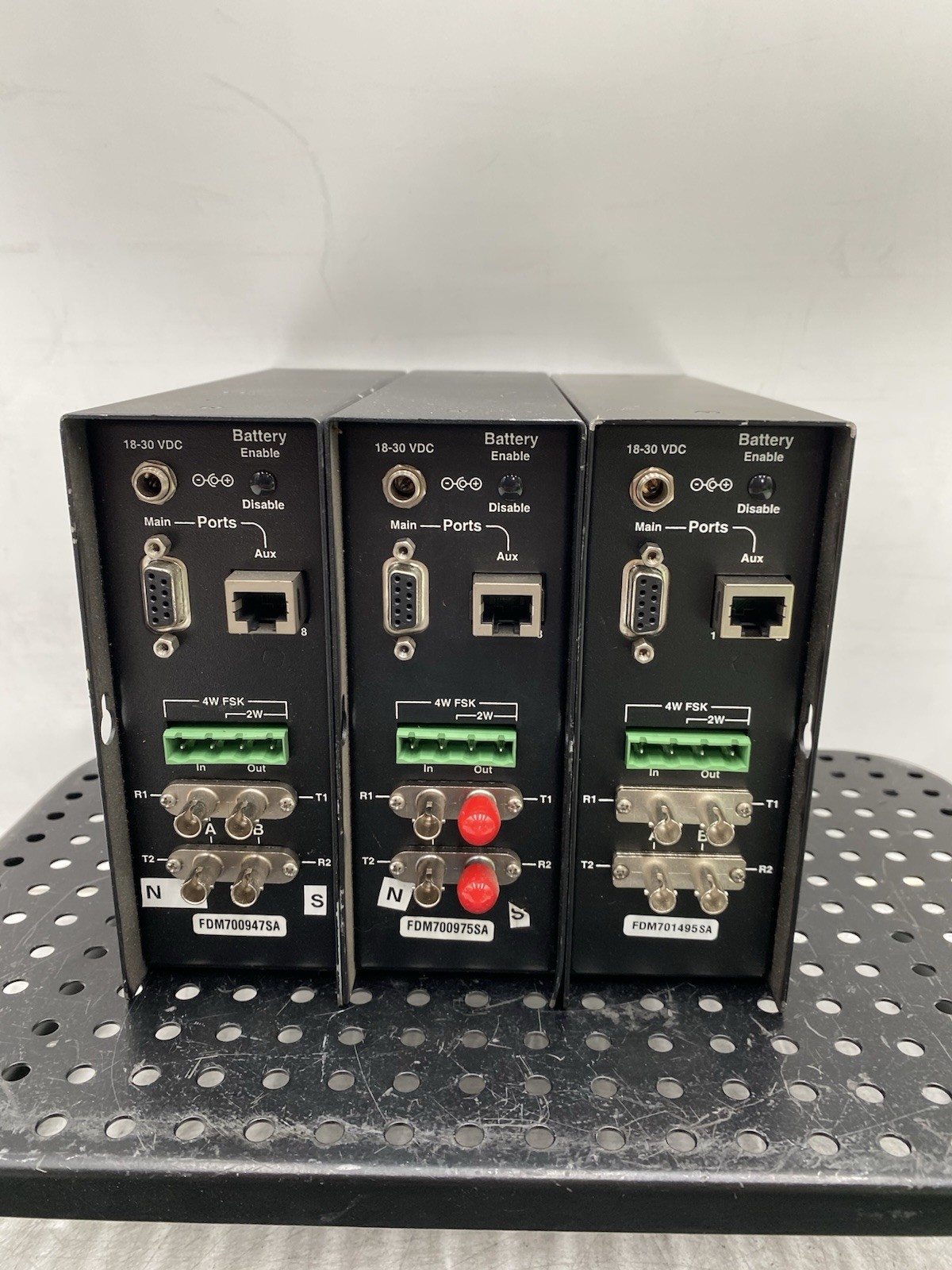 LOT OF 3 GDI Communications FDM-FSK Fiber Optic Modem