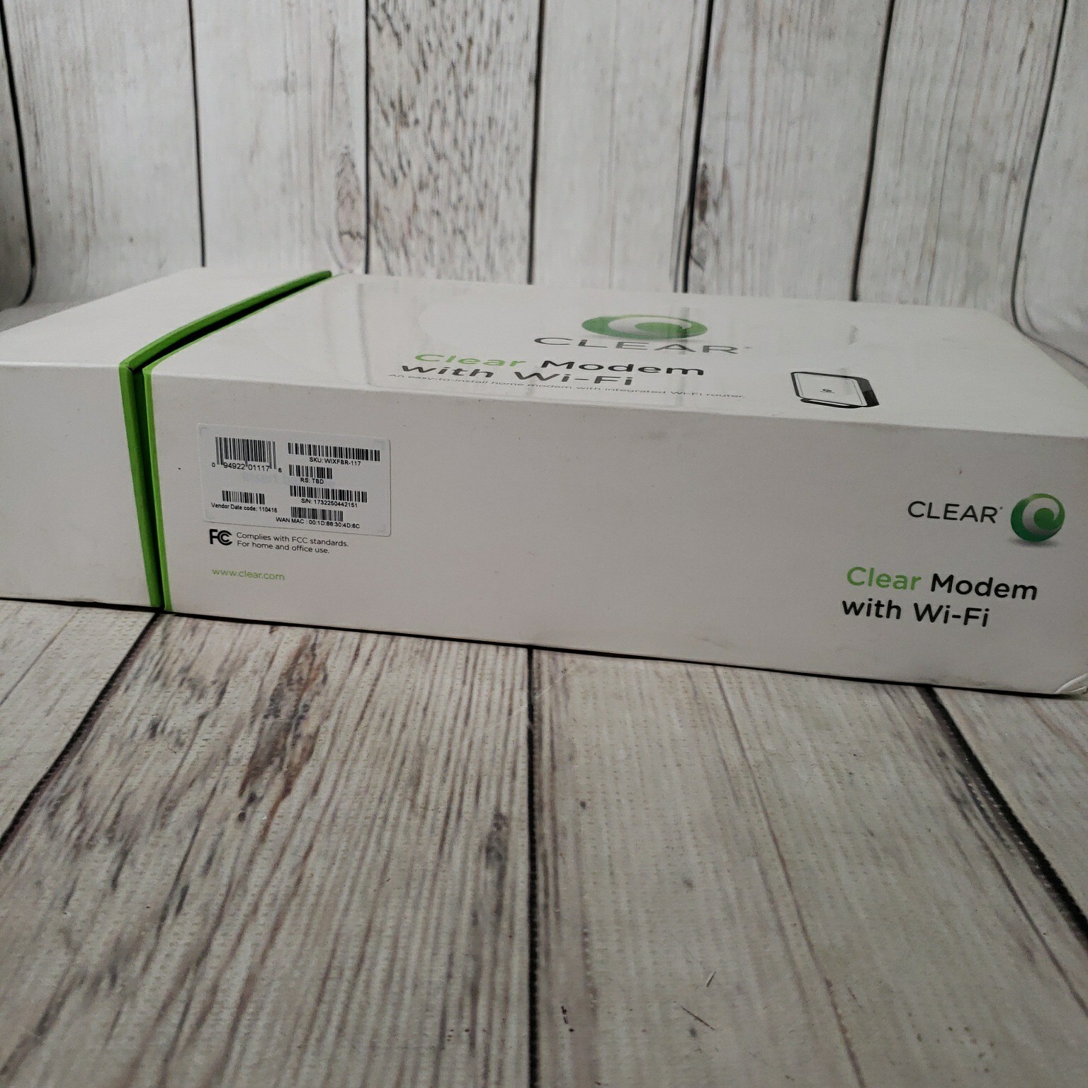 Clear WIXFBR-117 Wireless Home Internet Modem 802.11 b/g/n w/ Adapter