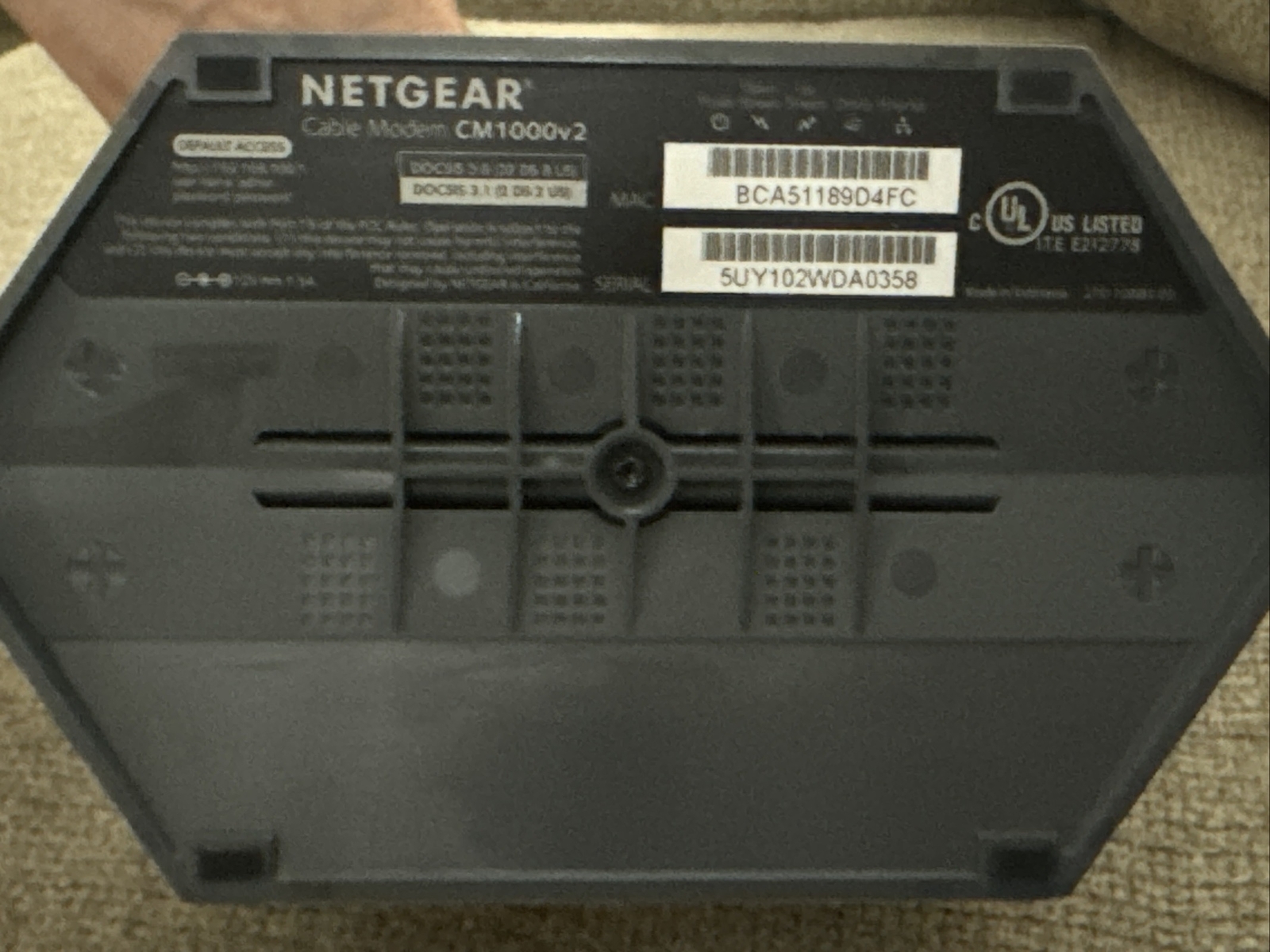 Netgear CM1000V2 Nighthawk DOCSIS 3.1 Cable Modem