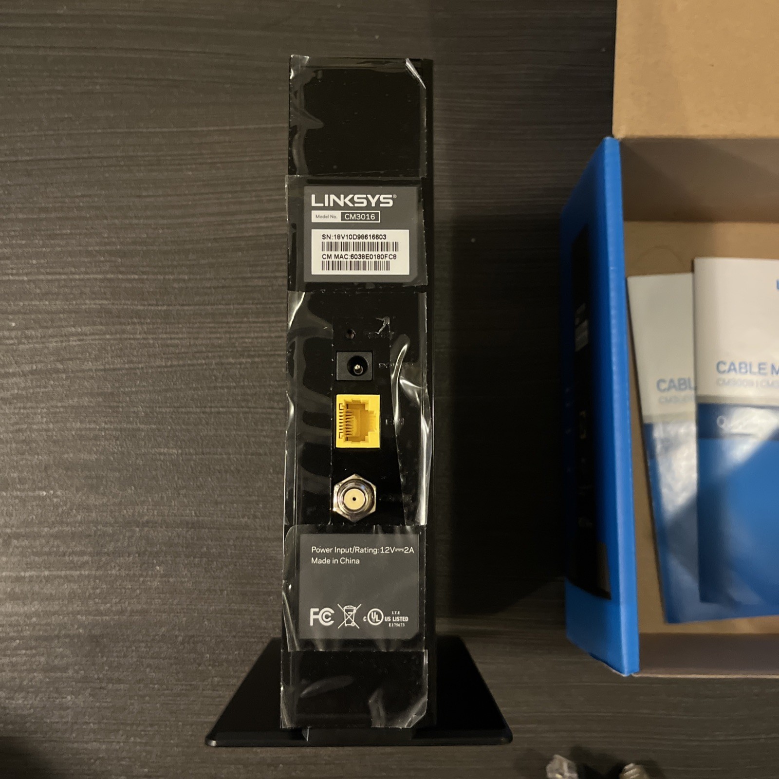 Linksys Cable Modem Model CM3016 DOCSIS 3.0