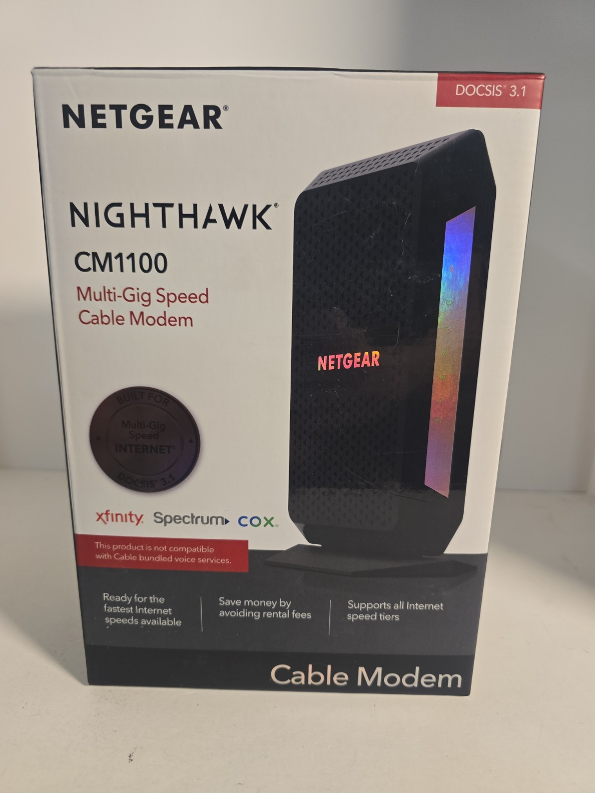 Netgear Nighthawk CM1100 DOCSIS 3.1 Multi-Gig Cable Modem