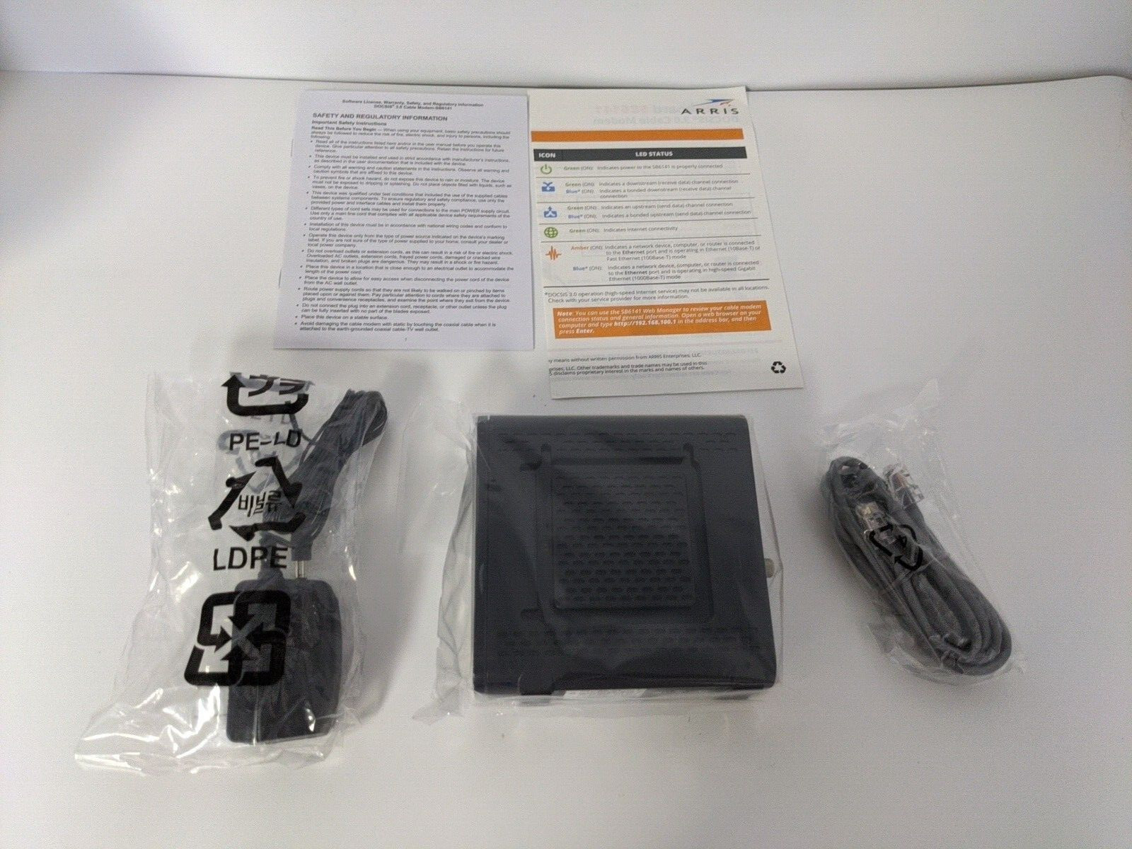 ARRIS SURFBOARD CABLE MODEM SB6141
