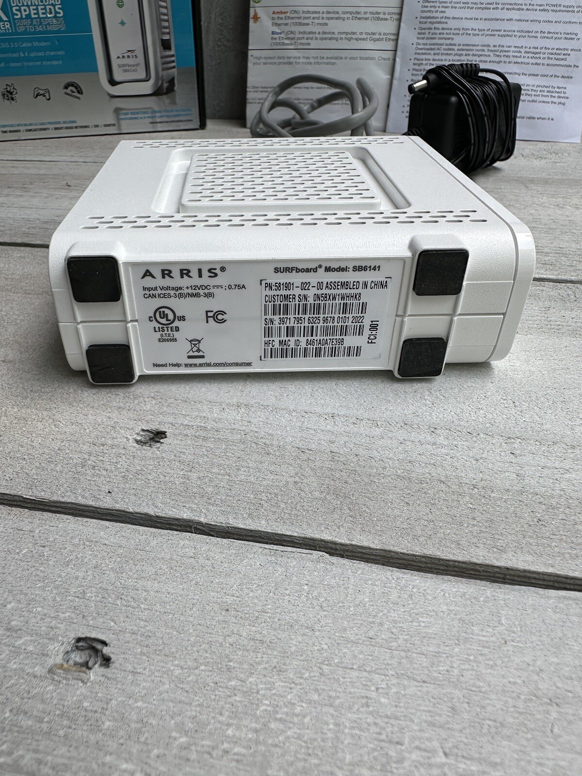 Motorola Arris SB6141 SURFboard Modem 400 Series