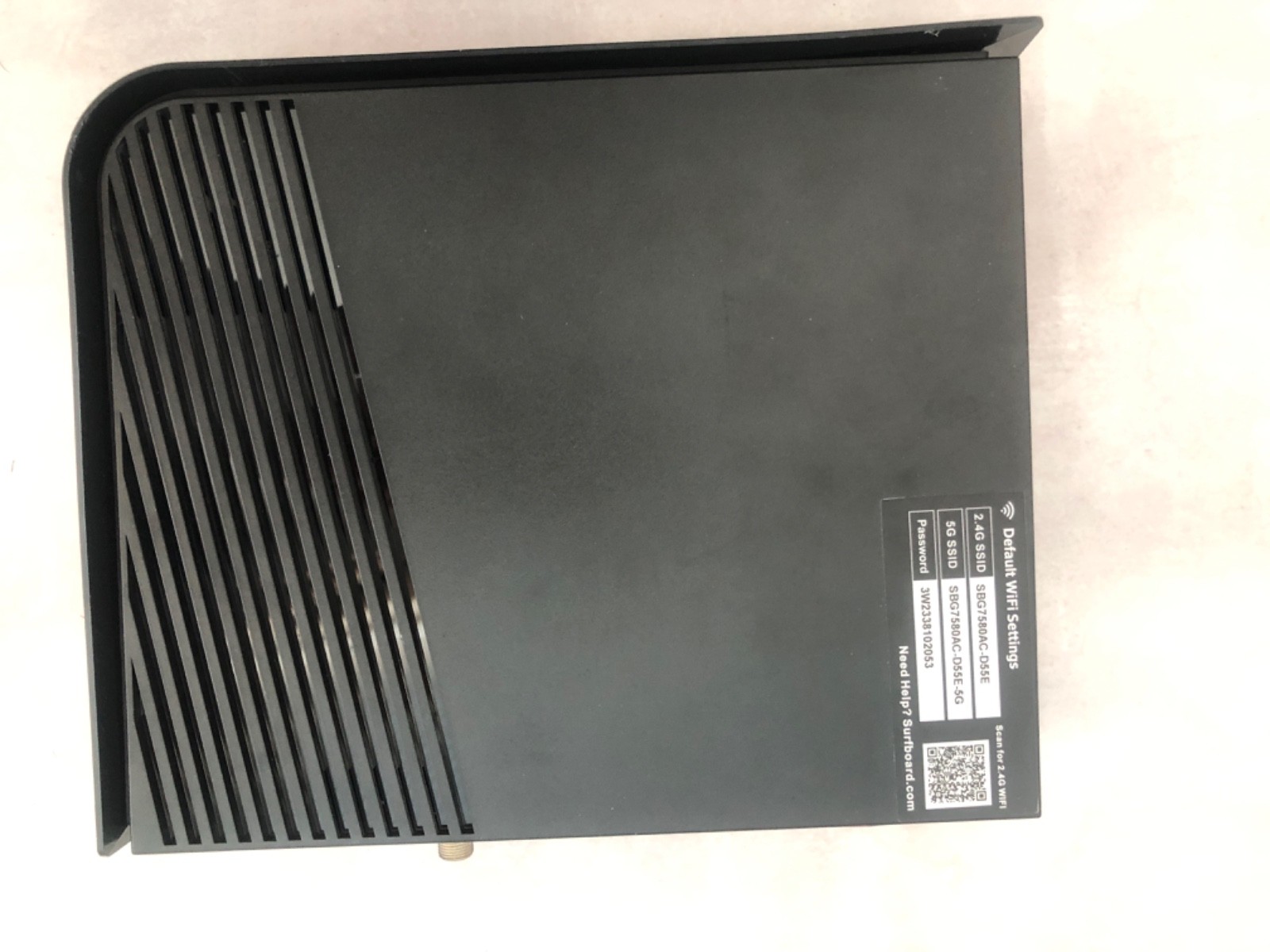 Arris Surfboard SBG7600AC2 DOCSIS 3.0 Modem AC2350 Router w/ Pwr Cables- tested