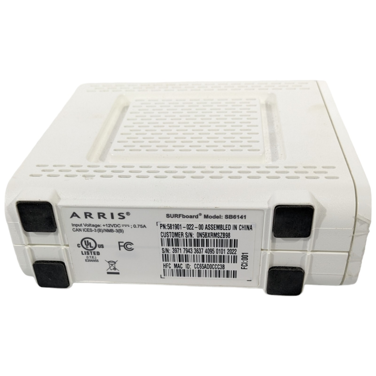 ARRIS SURFboard SB6141 Docsis Cable Internet Modem 581901-022-00