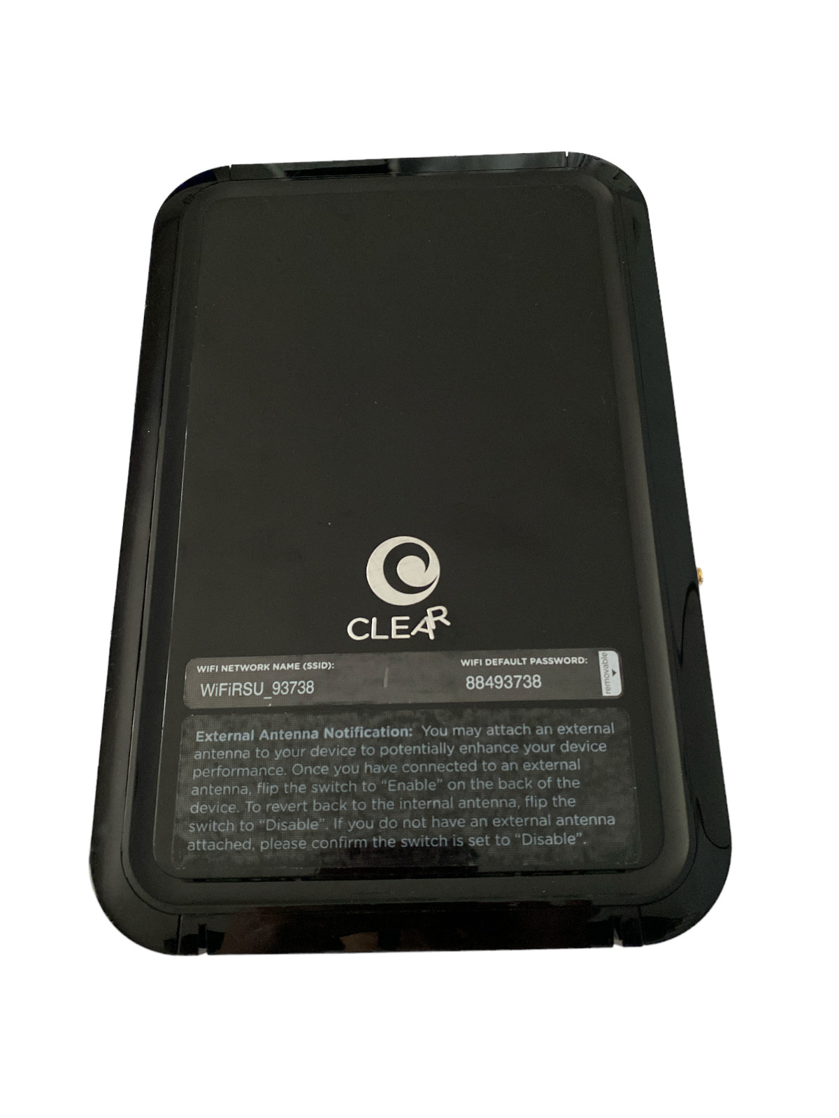 Clear WIXFBR-131 Black Wireless Modem Wi-Fi Router with External Antenna Port
