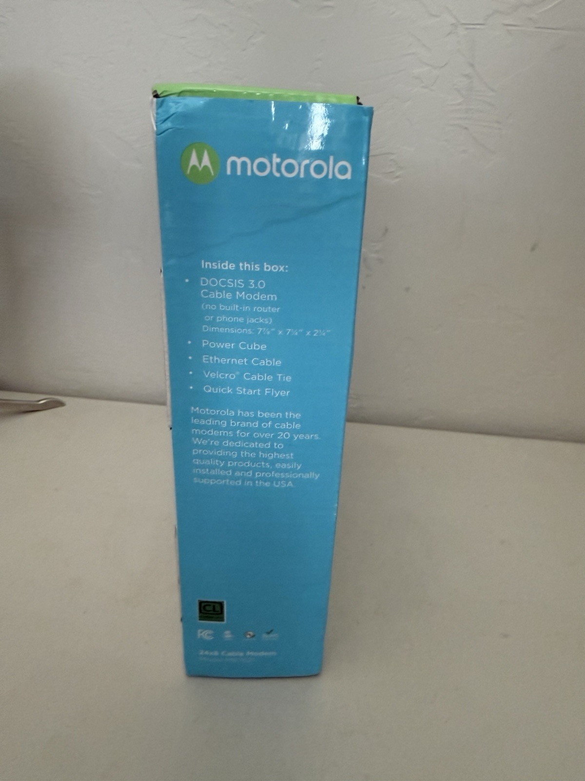 MOTOROLA 24×8 Cable Modem MB7621 1000+ MBPS Xfinity Cox (Factory Sealed)