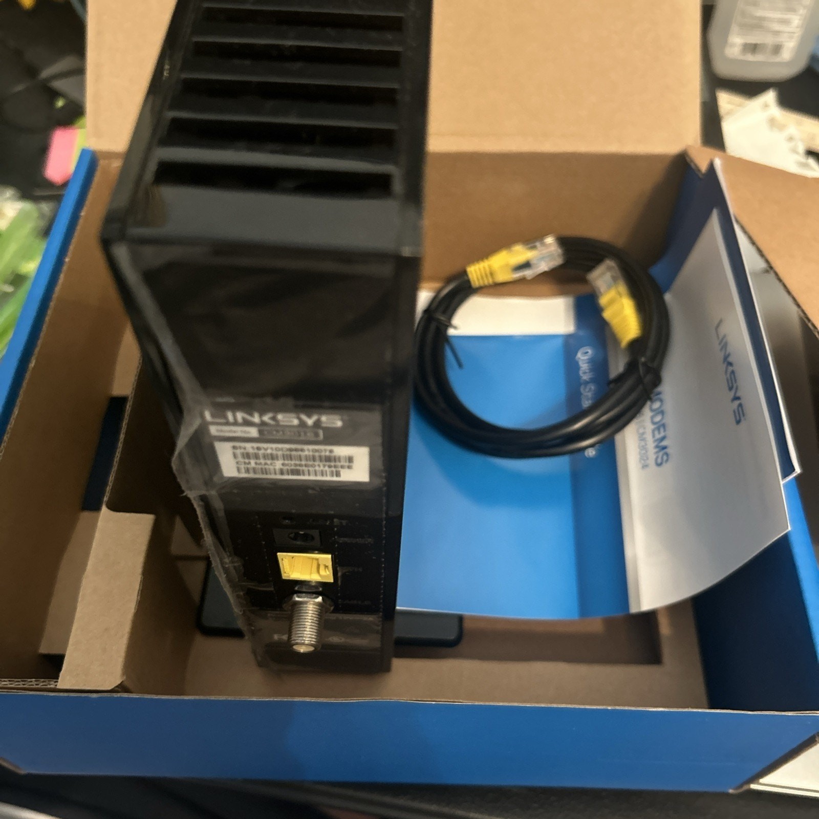 Linksys CM3016 16×4 Cable Modem – New & Sealed – DOCSIS 3.0 – up to 686 Mbps