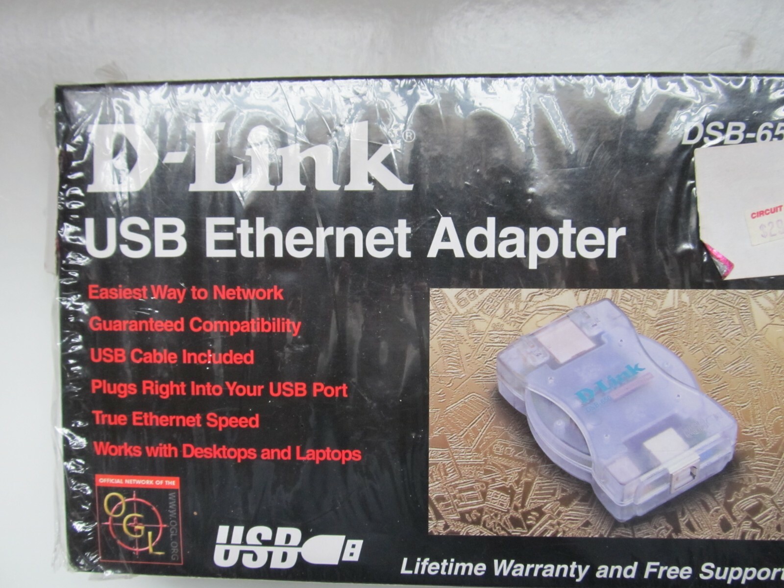 D-Link DSB-650 USB Ethernet Adapter NEW IN BOX 